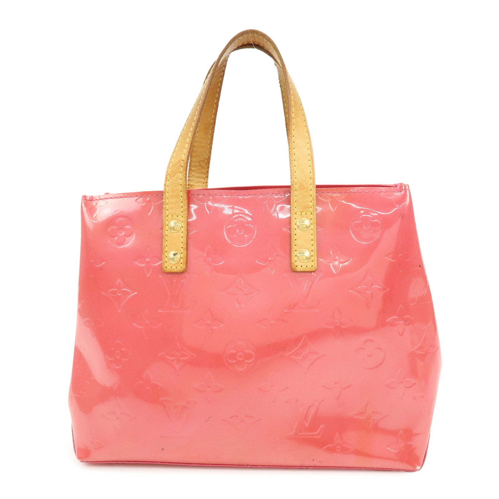 Louis Vuitton Monogram Vernis Reade PM Hand Bag Framboise M9132F