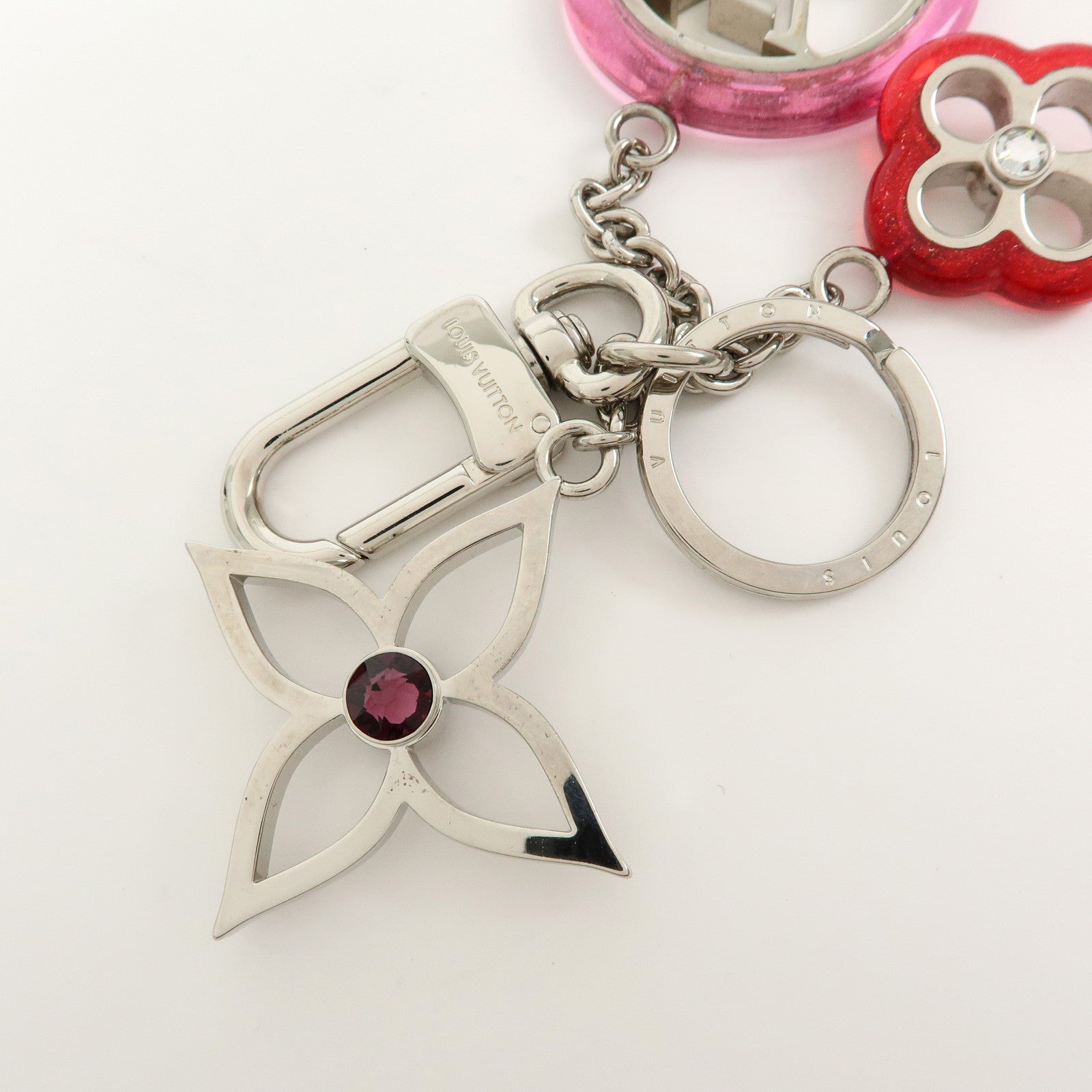 Louis Vuitton Porte Cles Colorline Strass Key Holder Charm M67357