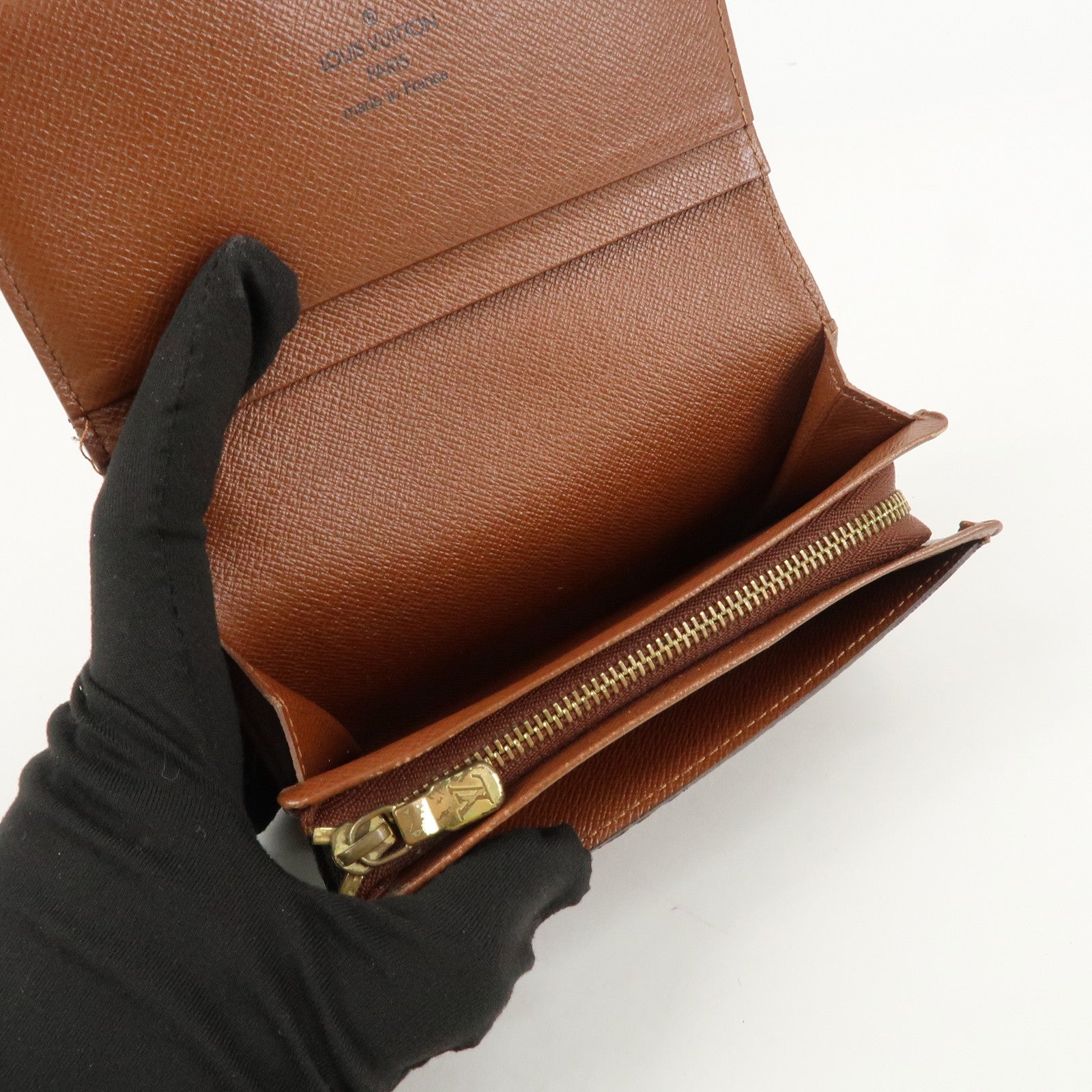 Louis Vuitton Set of 2 Monogram Canvas Wallet M61723 M61736 Used