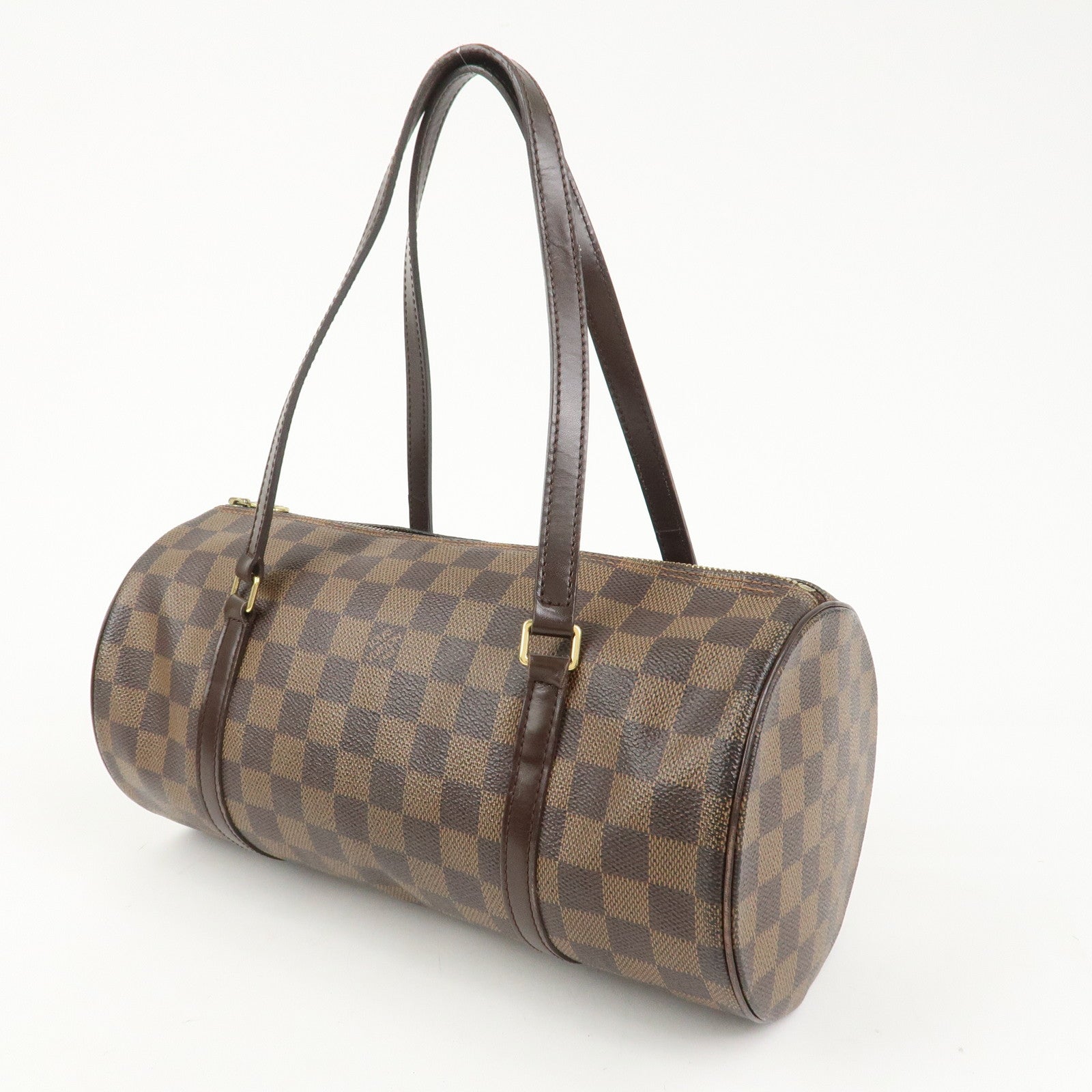 Louis Vuitton Damier Ebene Papillon 30 Hand Bag Brown N51303