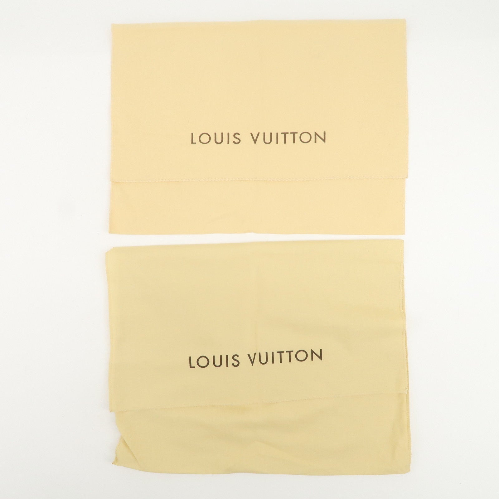 Louis Vuitton Set of 15 Dust Bag Storage Bag Flap Style Beige