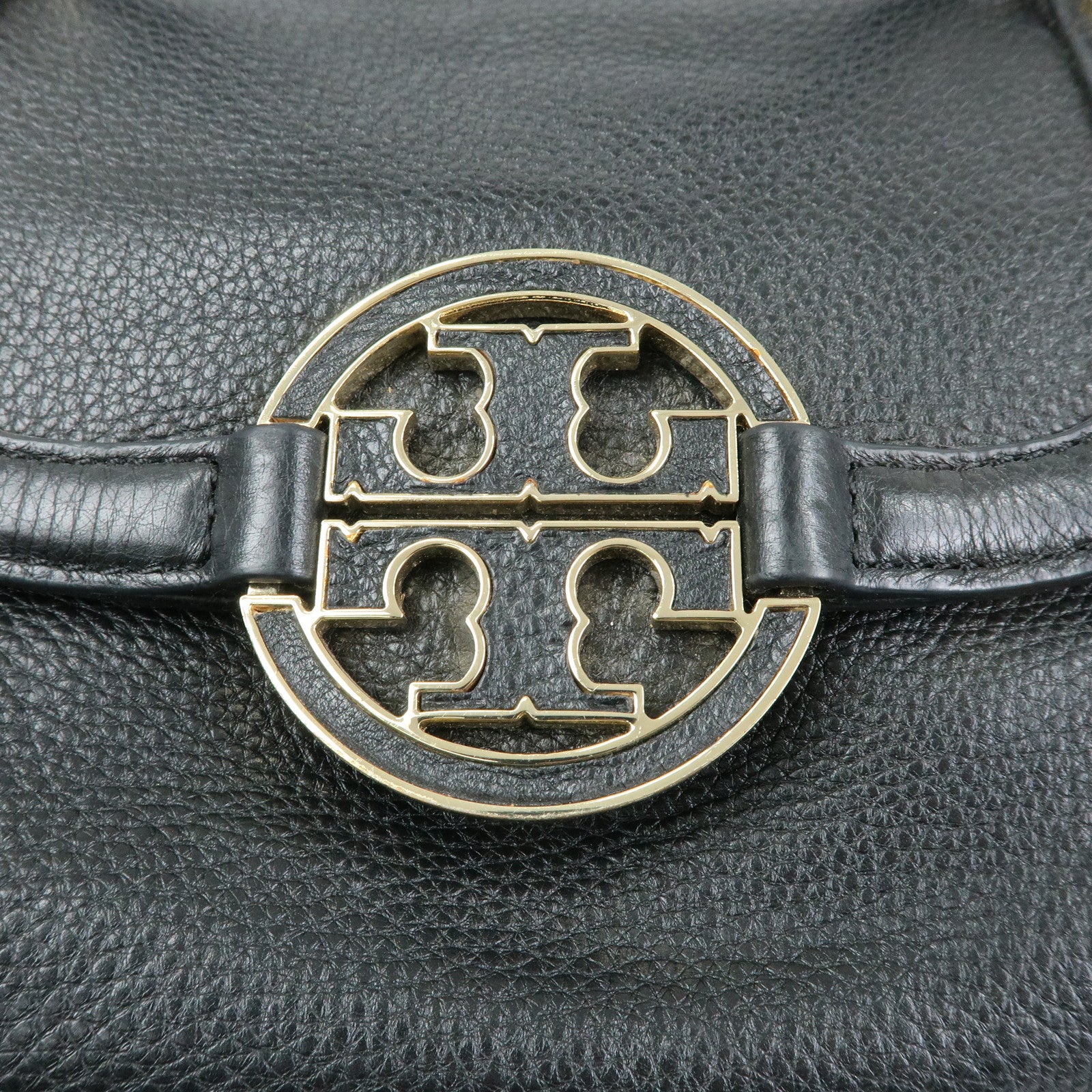 TORY BURCH Amanda Leather 2Way Bag Hand Bag Shoulder Bag Black
