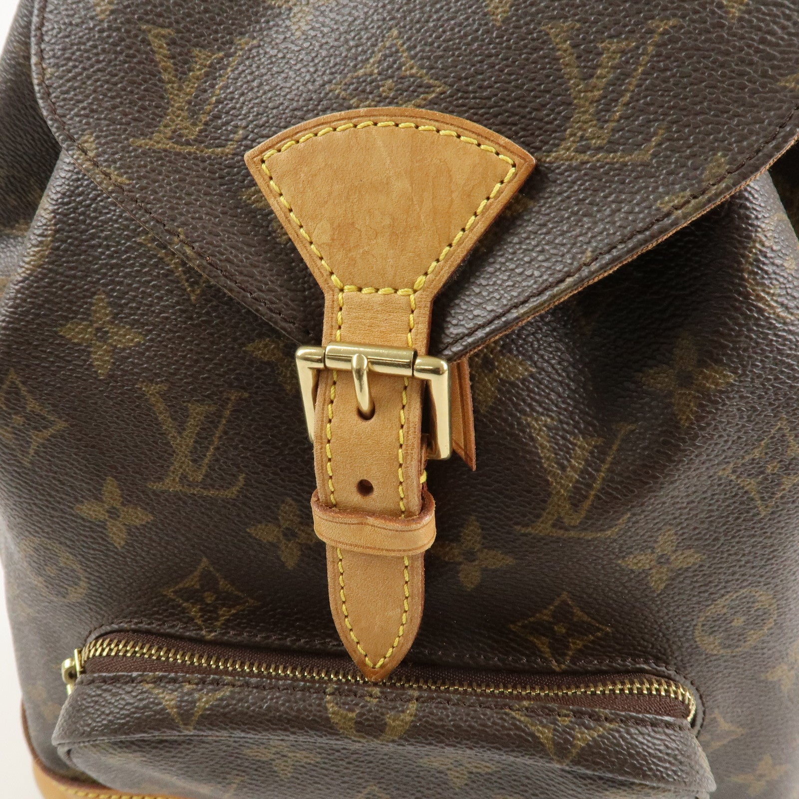 Louis Vuitton Monogram Canvas Montsouris MM Backpack Brown M51136 Used