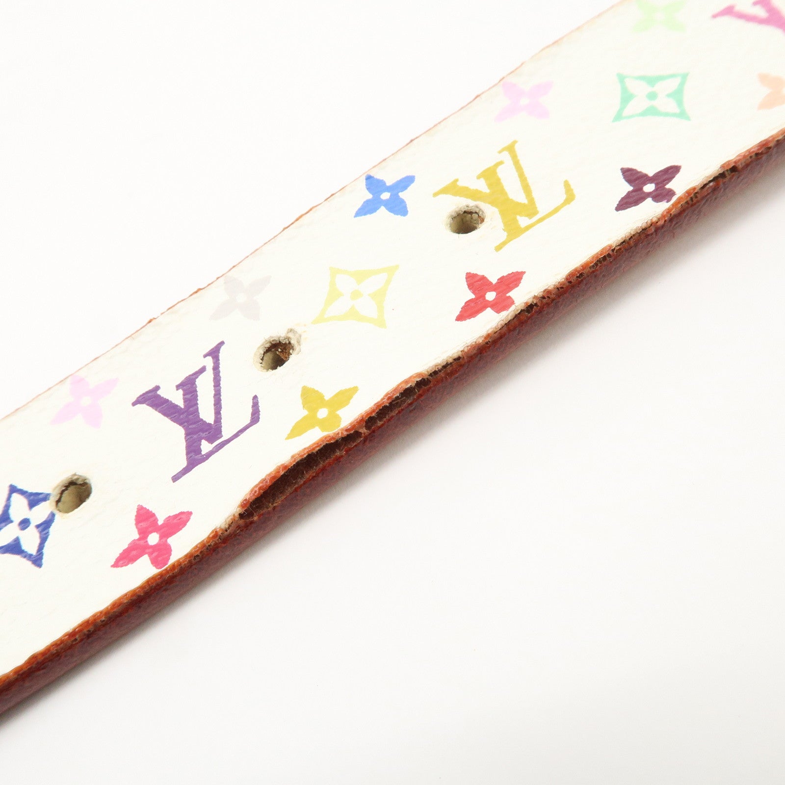 Louis Vuitton Monogram Multicolor Saint Tulle Carre Belt Blanc M9270