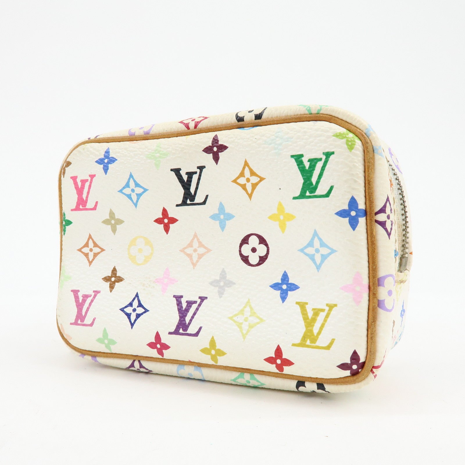 Louis Vuitton Monogram Multicolor Trousse Wapity Pouch Blanc M58033