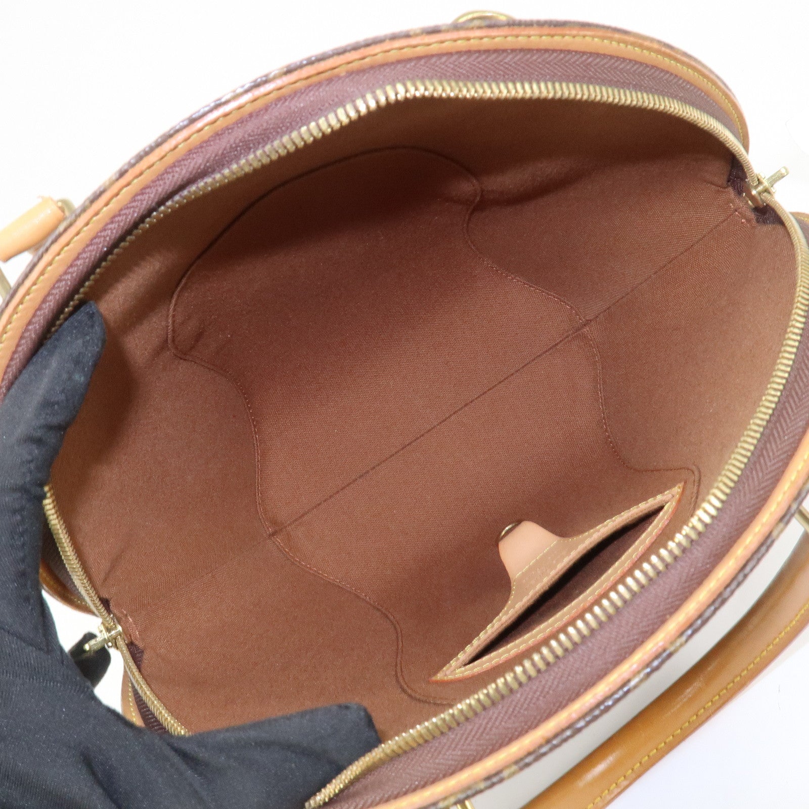 Louis Vuitton Monogram Ellipse PM Hand Bag Brown M51127