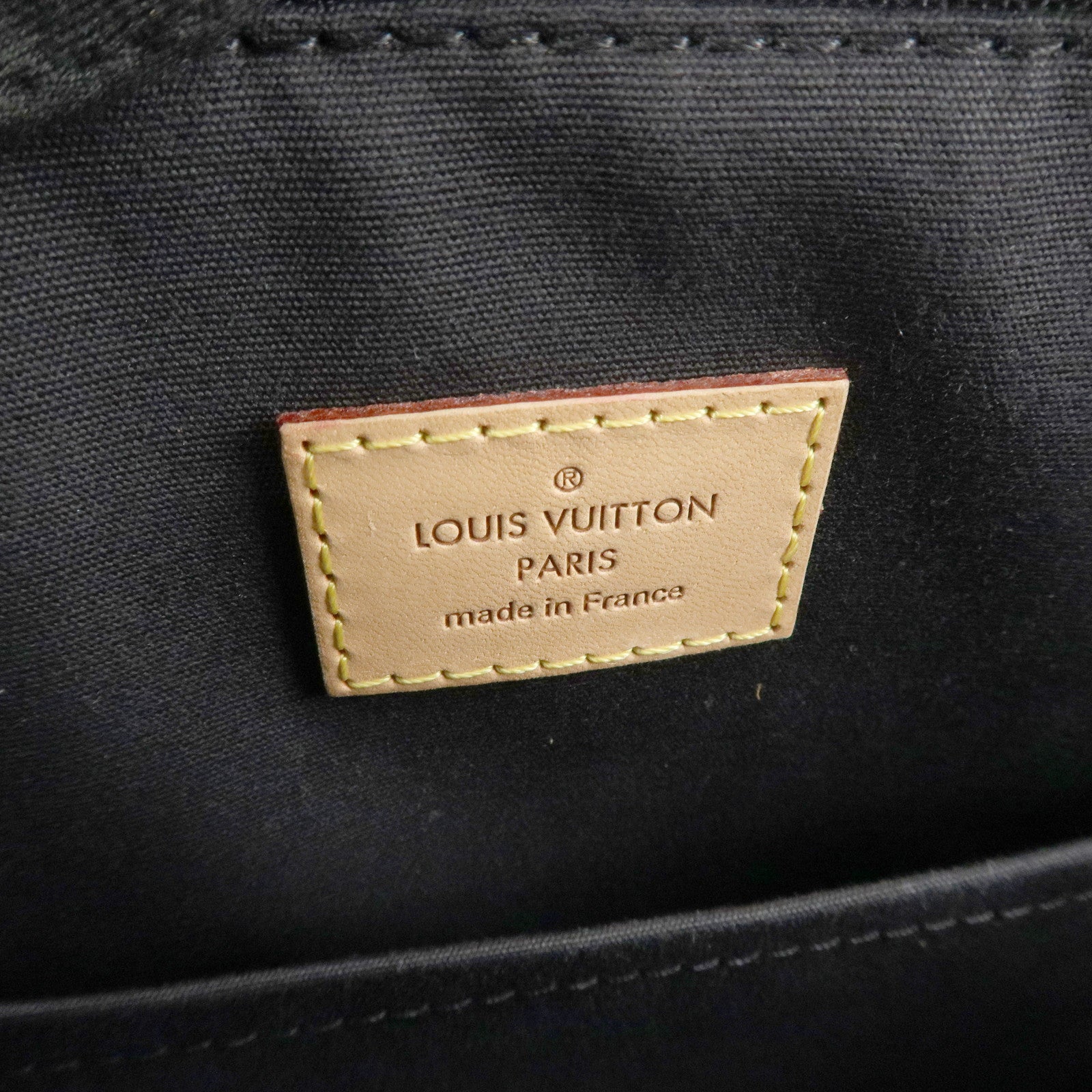 Louis Vuitton Monogram Vernis Leather Montana Hand Bag Noir M90060