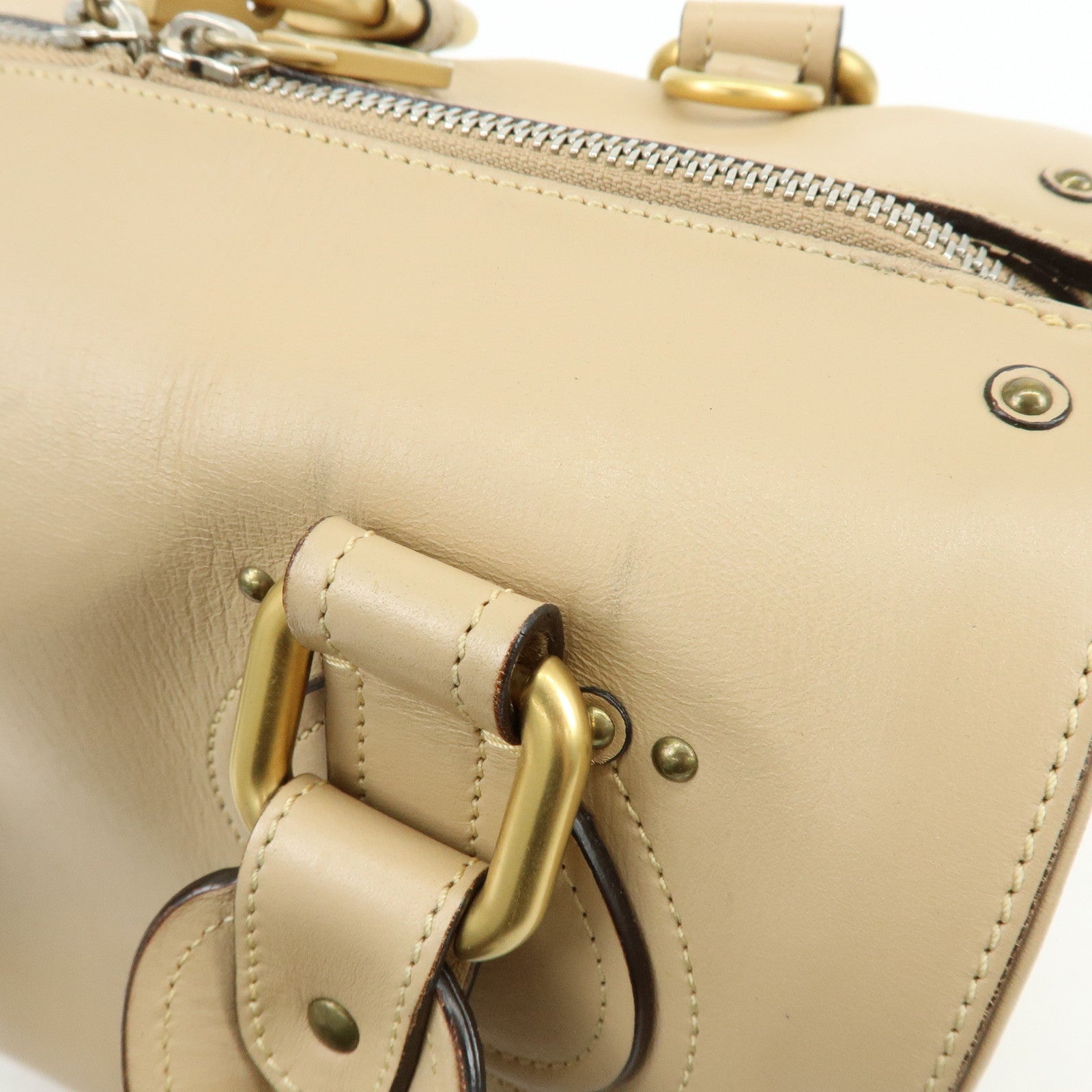 Chloe Paddington Leather 2Way Bag Shoulder Bag Shoulder Bag Beige