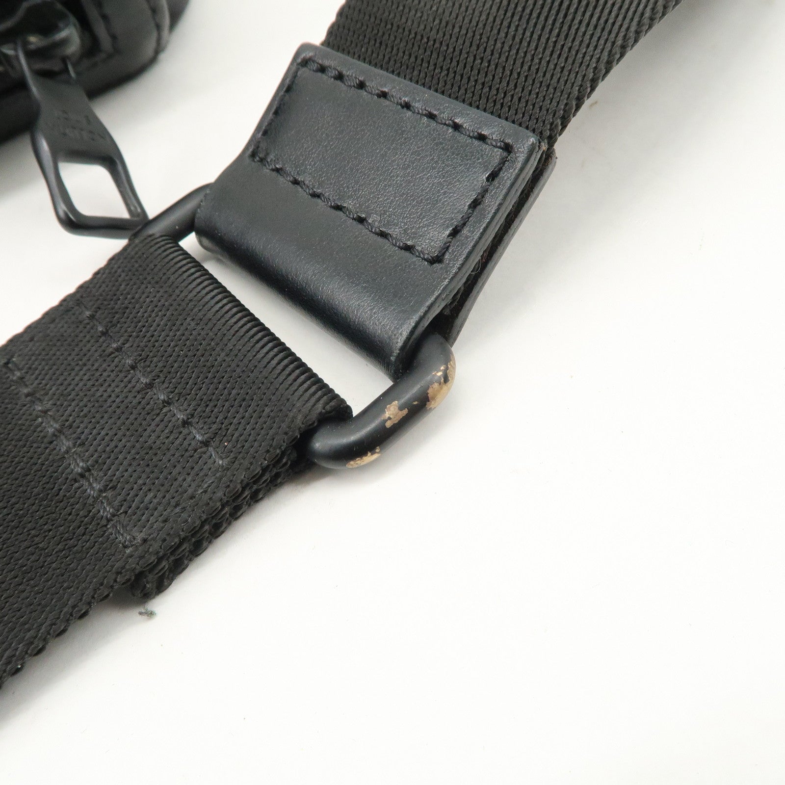 Louis Vuitton Monogram Shadow Chalk Leather Sling Bag Noir M44633 Used