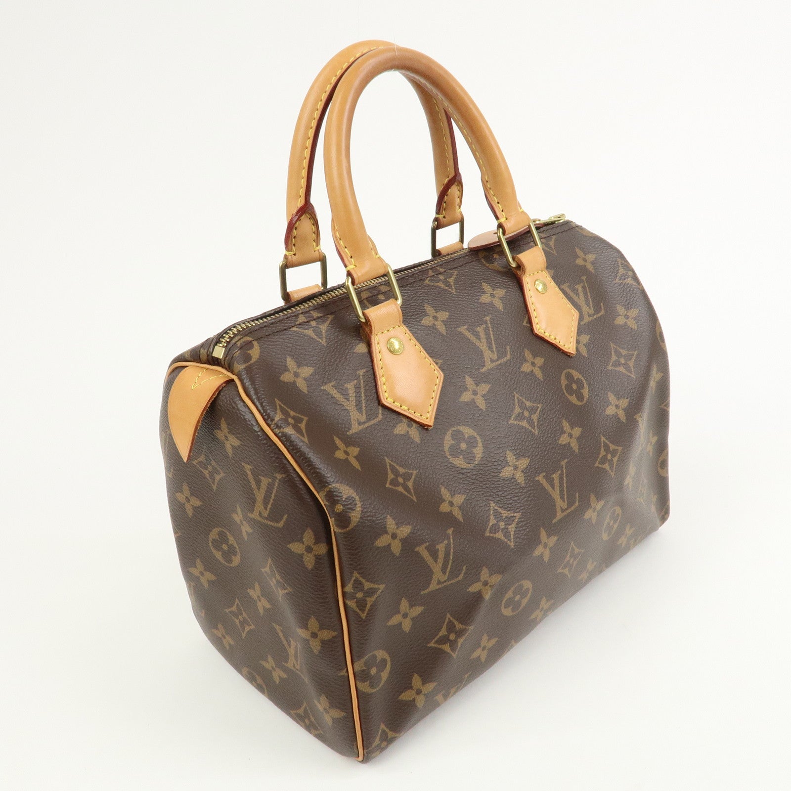 Louis Vuitton Monogram Speedy 25 Boston Bag Hand Bag Brown M41528