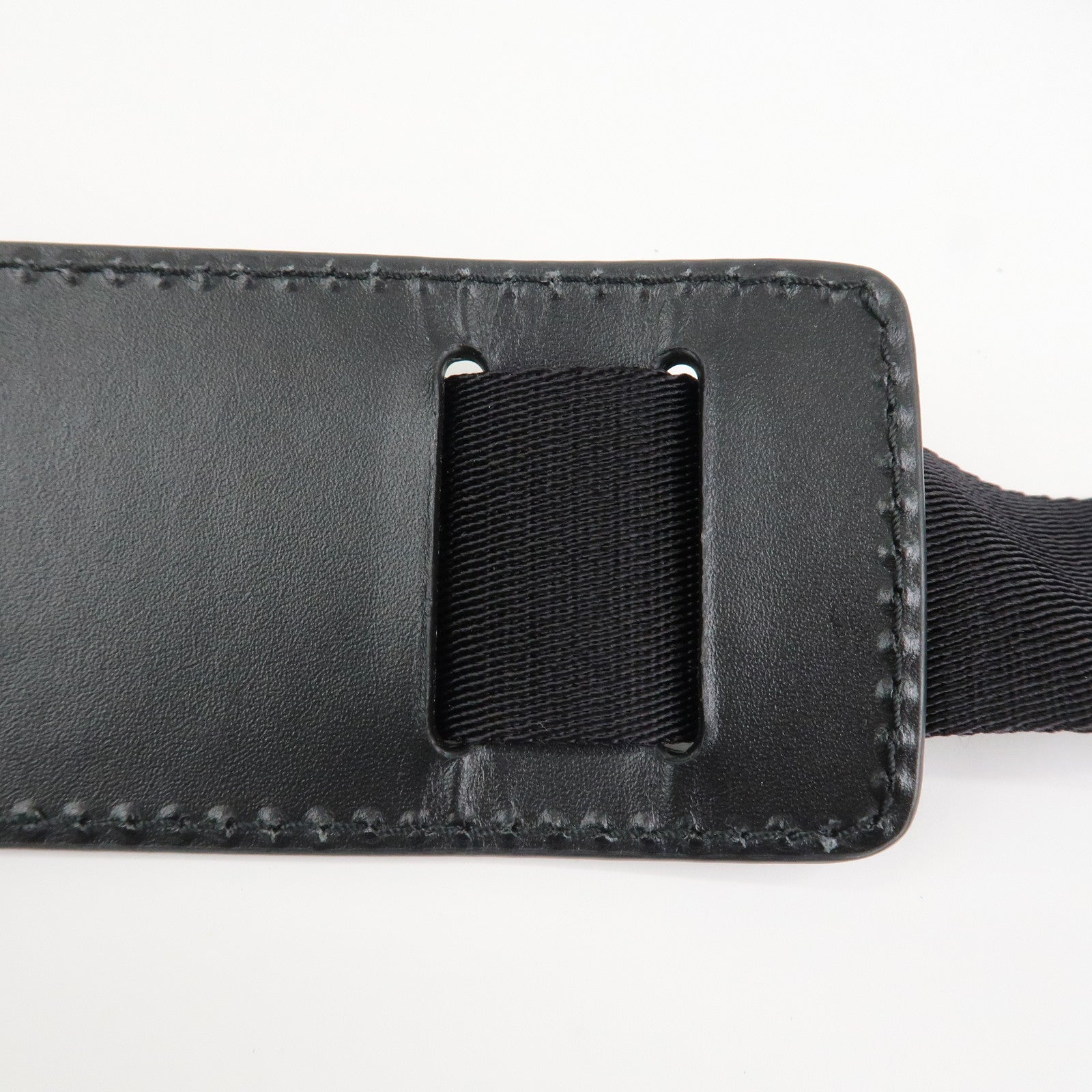 GUCCI Sherry Canvas Leather Shoulder Bag Crossbody Bag Black 631195