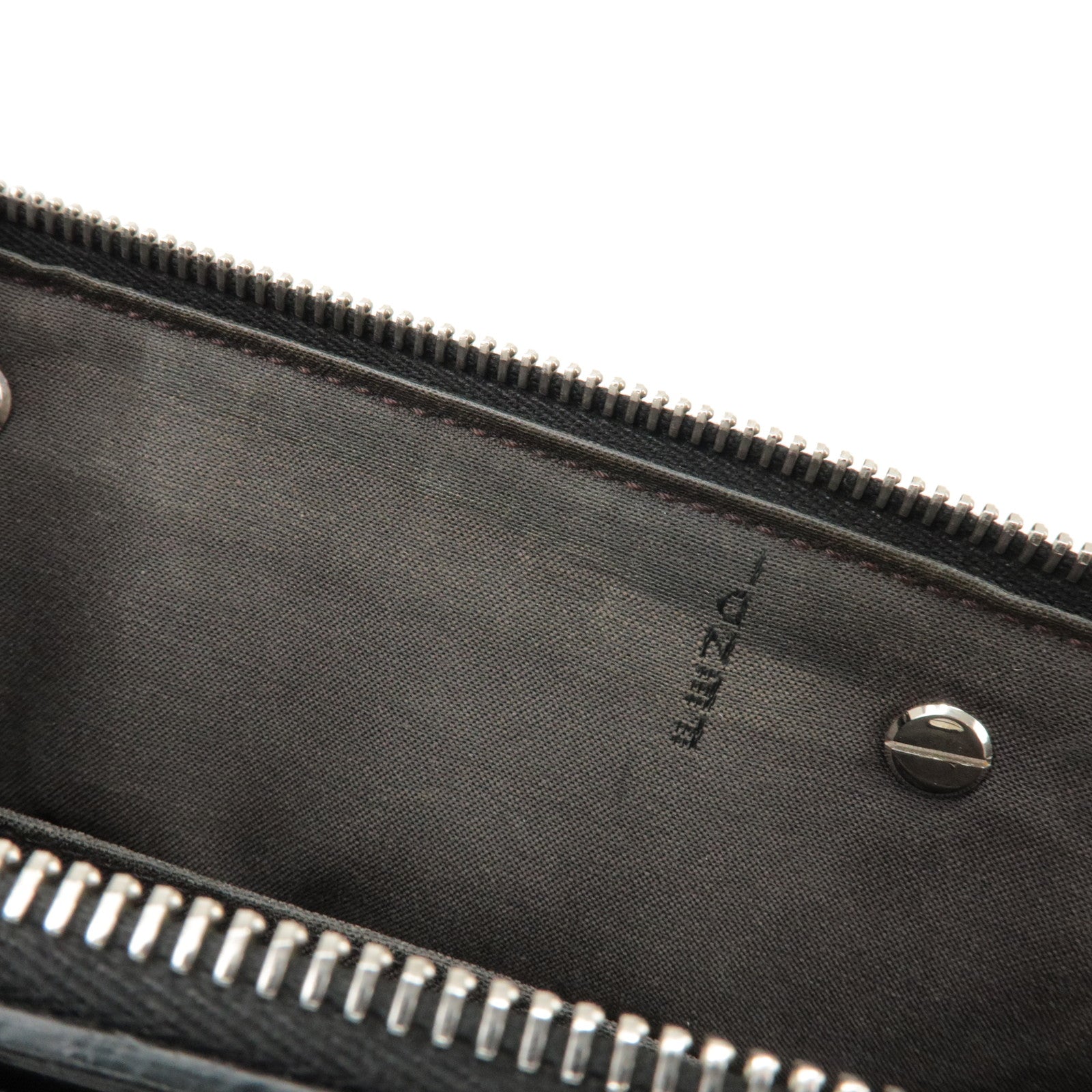 FENDI Zucca By The Way Leather 2Way Shoulder Bag Black Brown 8BL145 Used