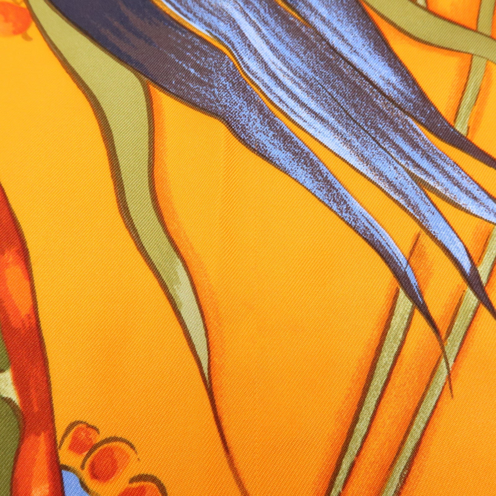 HERMES Carre 90 Silk 100% Scarf Ceramique ottomane Orange
