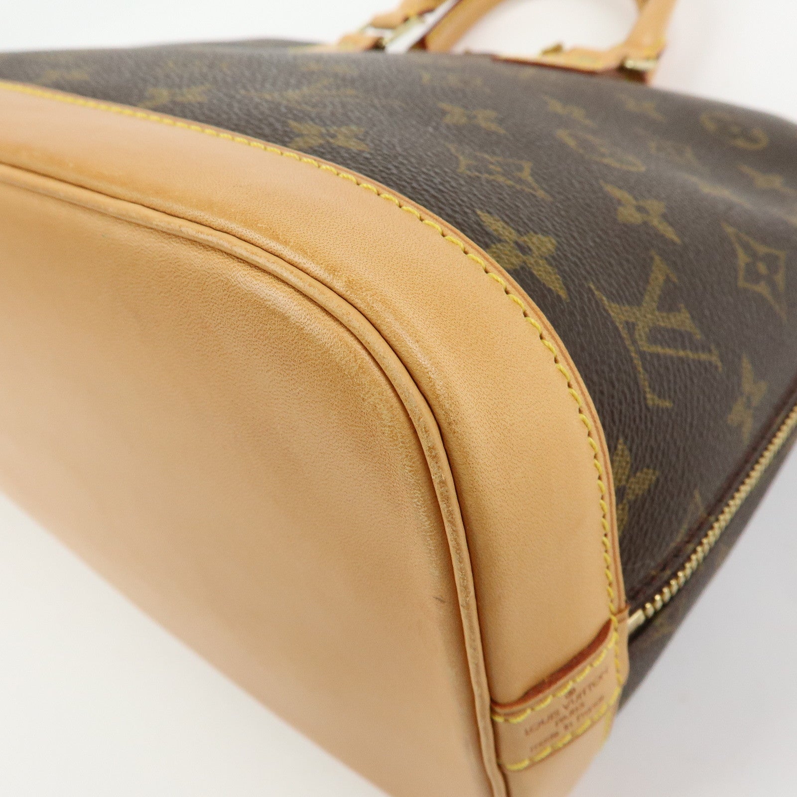 Louis Vuitton Monogram Alma Hand Bag Brown M51130