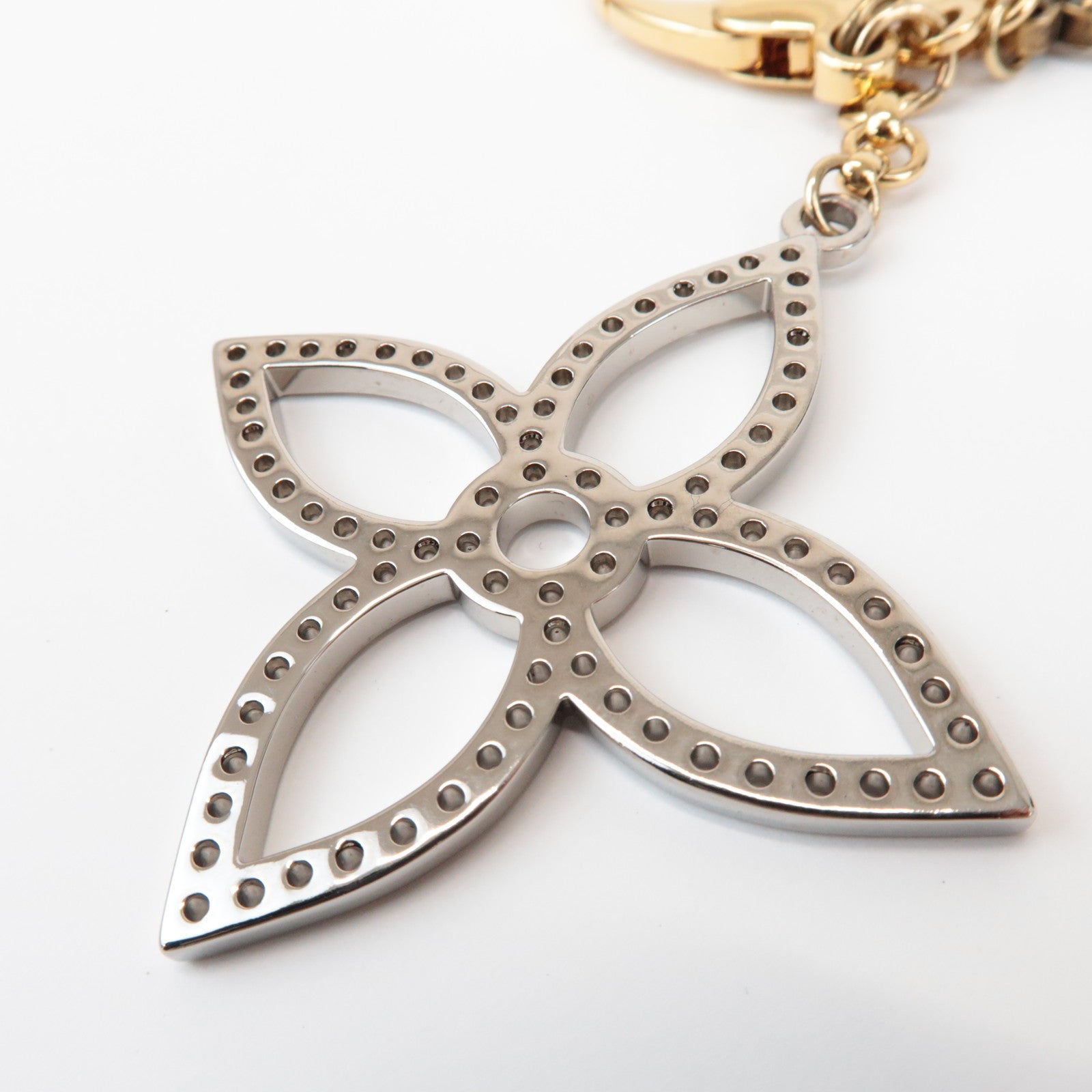 Louis Vuitton Bijoux Sac Tabage Bag Charm Gold Silver M65722