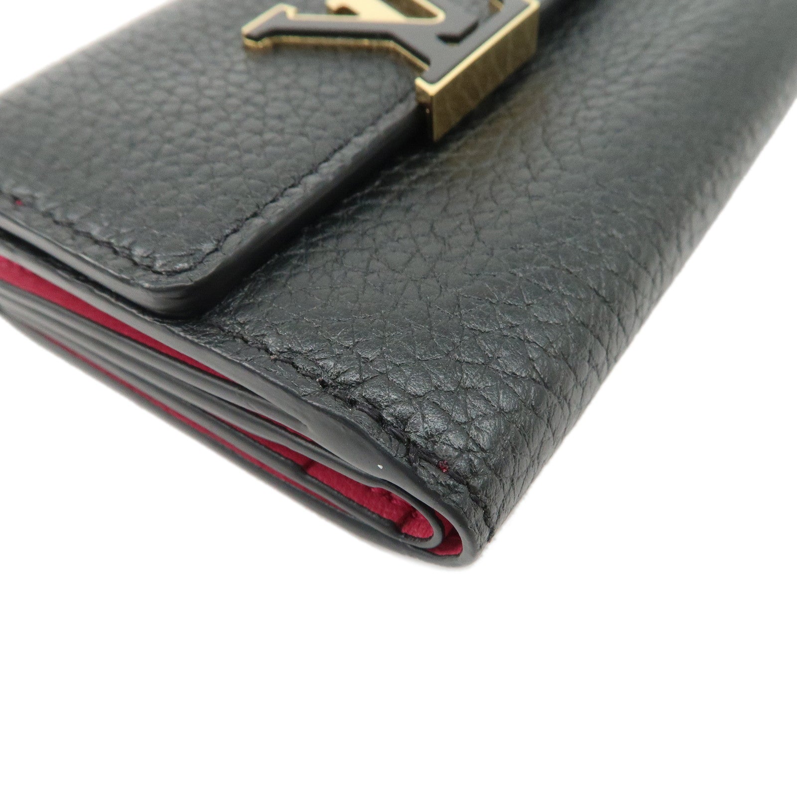 Louis Vuitton Portefoille Capucines XS Compact Wallet Black M68587