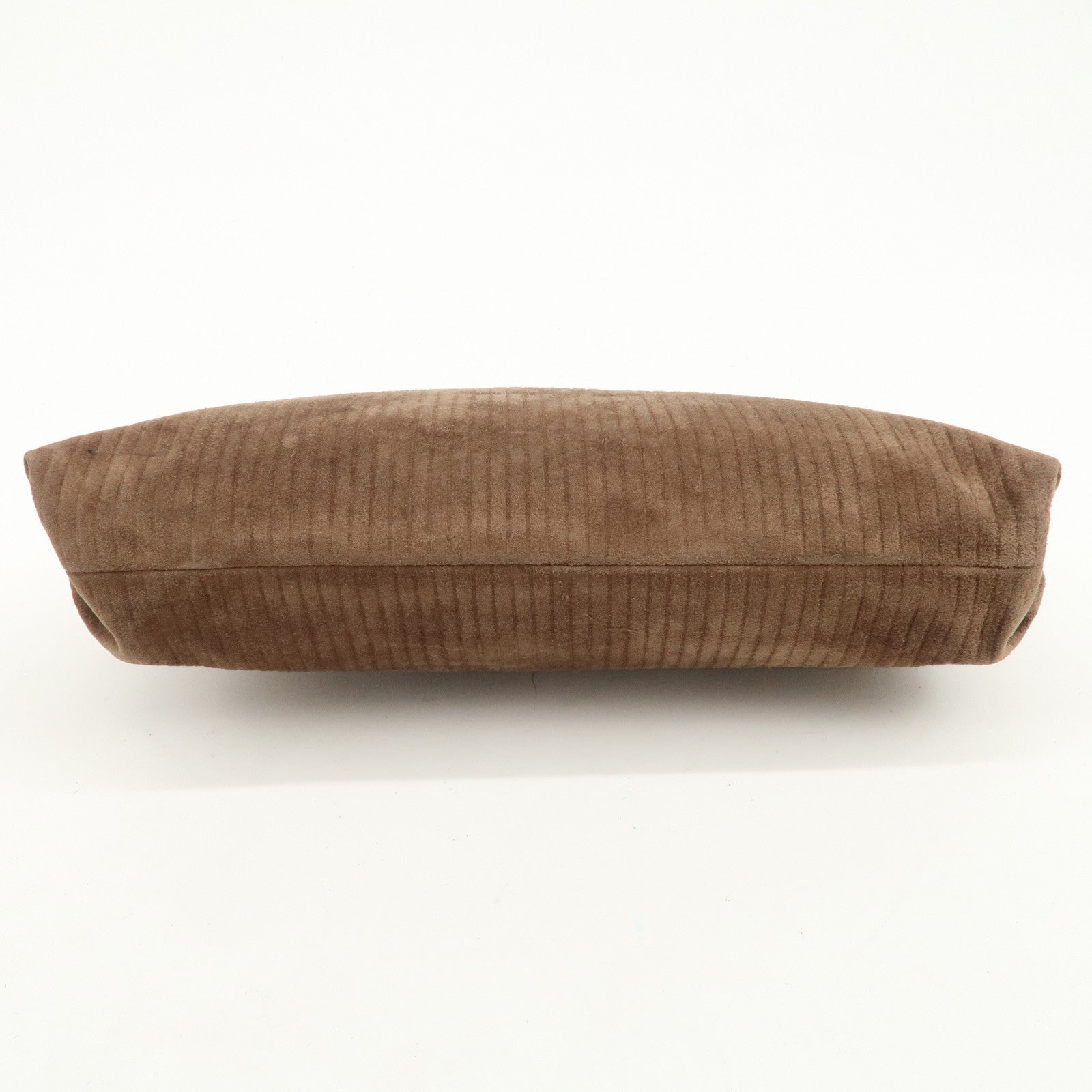 LOEWE Anagram Logo Suede Leather Clutch Bag Pouch Brown