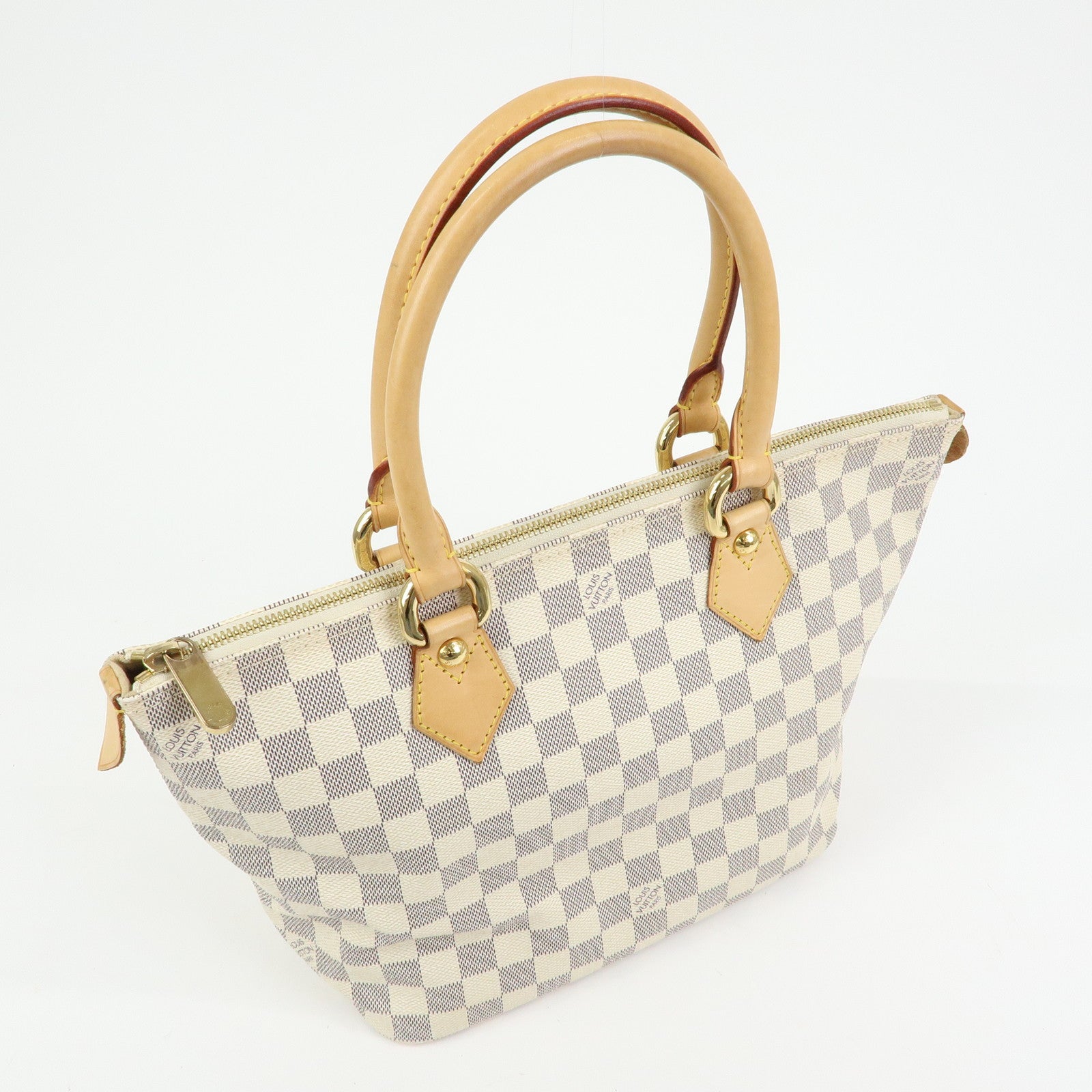 Louis Vuitton Damier Azur Saleya PM Tote Bag Hand Bag N51186
