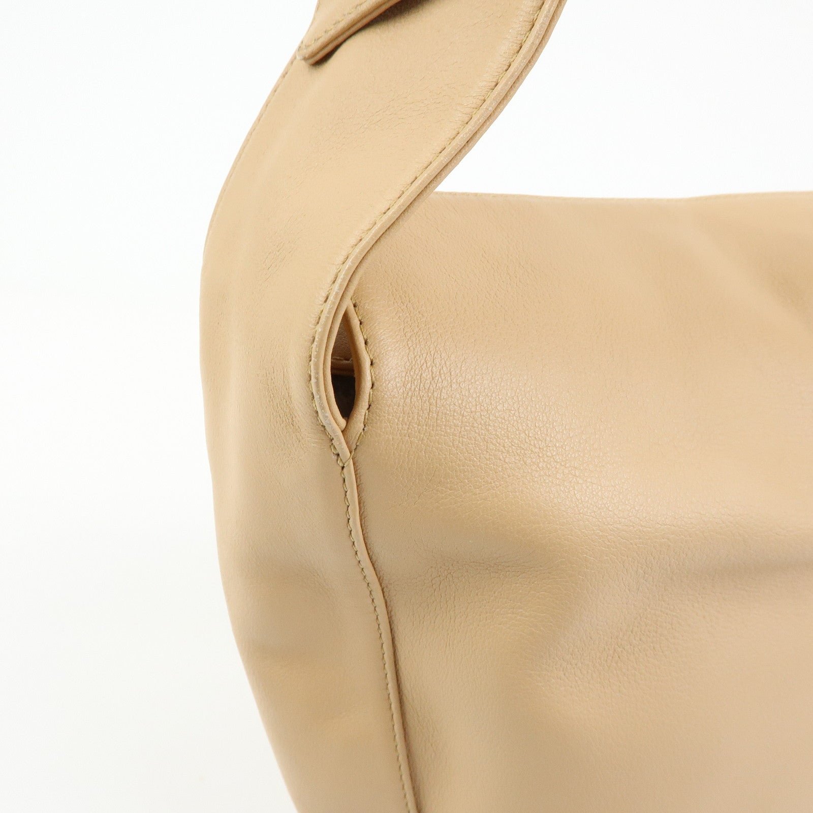 Cartier Trinity Leather Shoulder Bag Hand Bag Beige