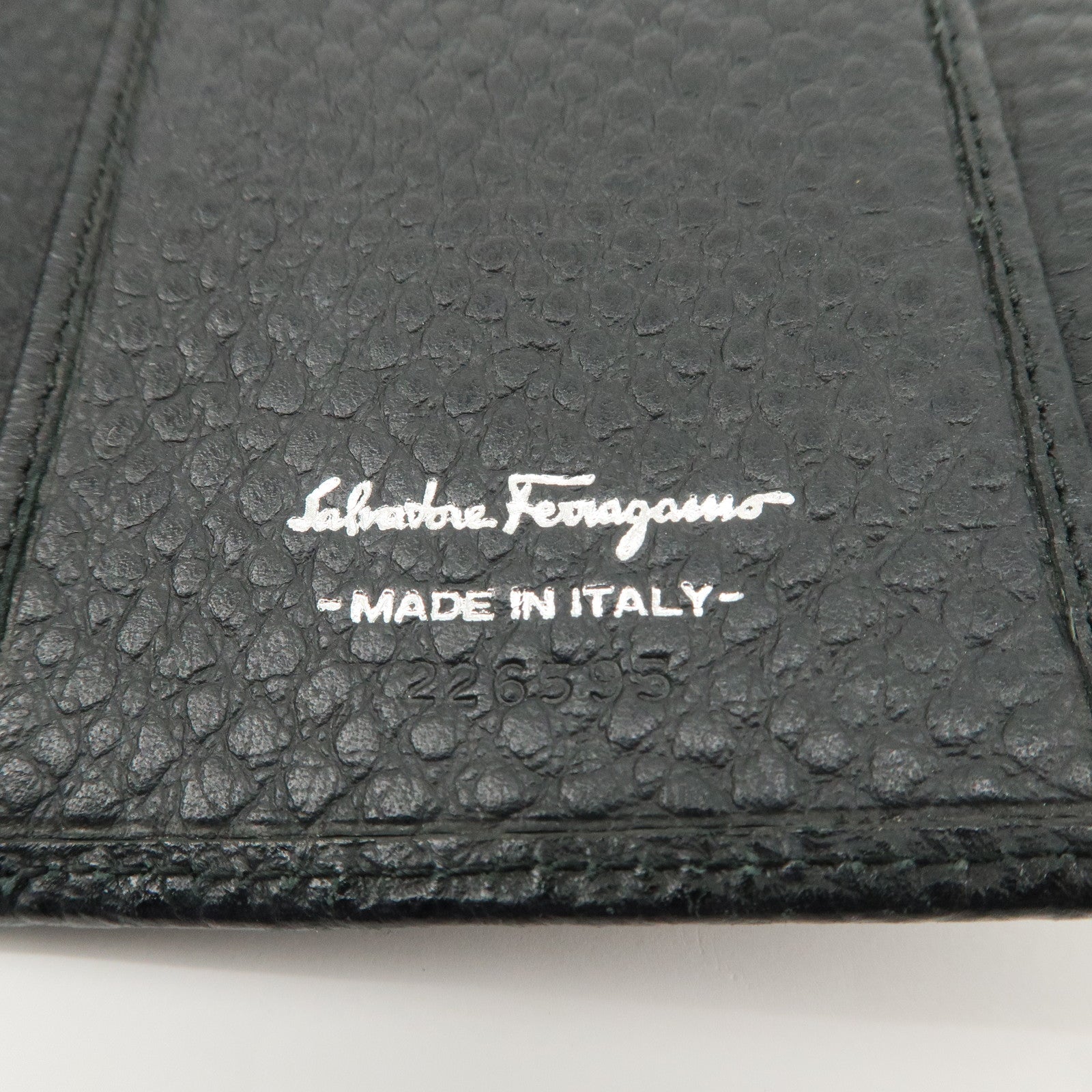 Ferragamo Set of 3 Leather Wallet Red Black Beige Used
