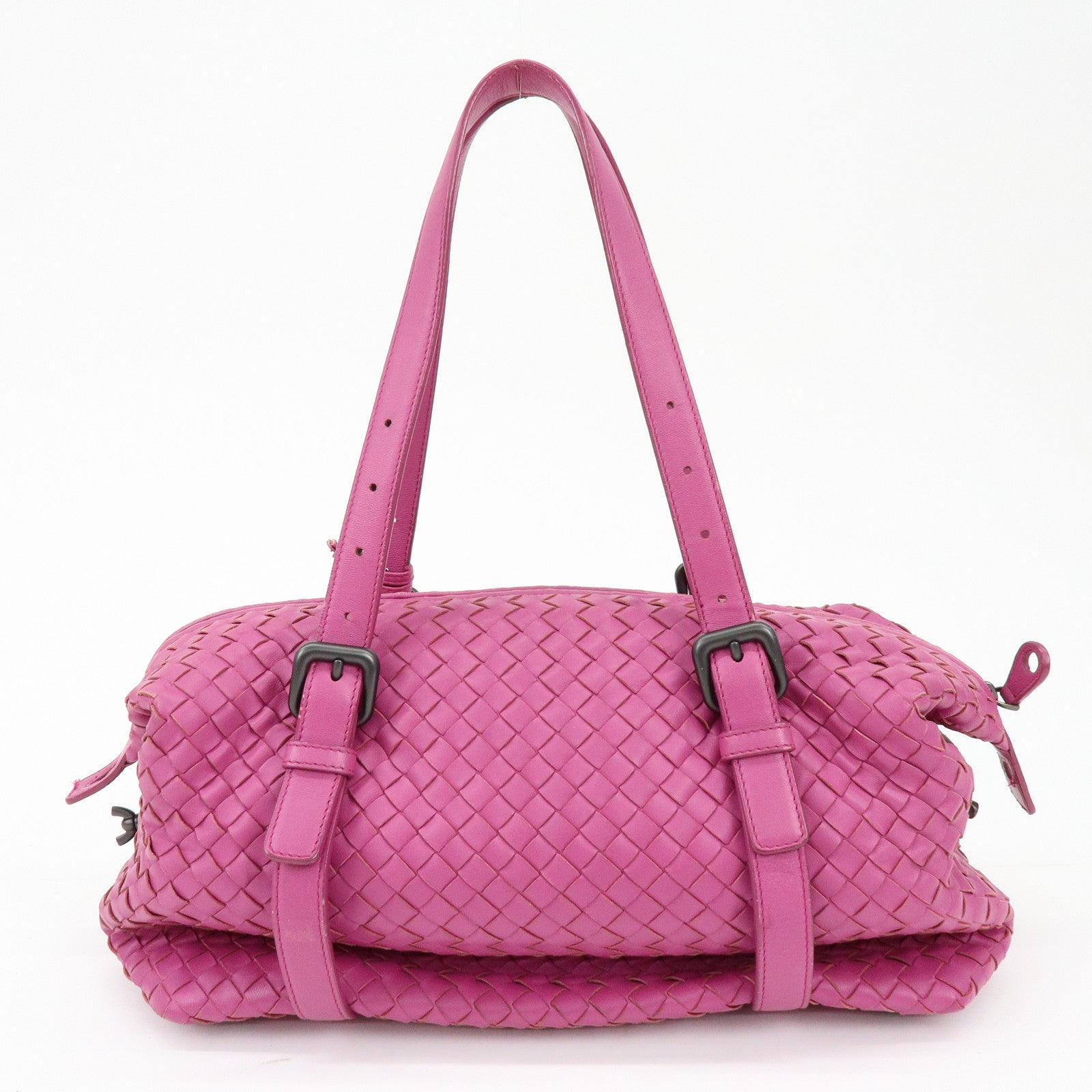 BOTTEGA VENETA Montaigne Lamb Skin Shoulder Bag Purple 272801