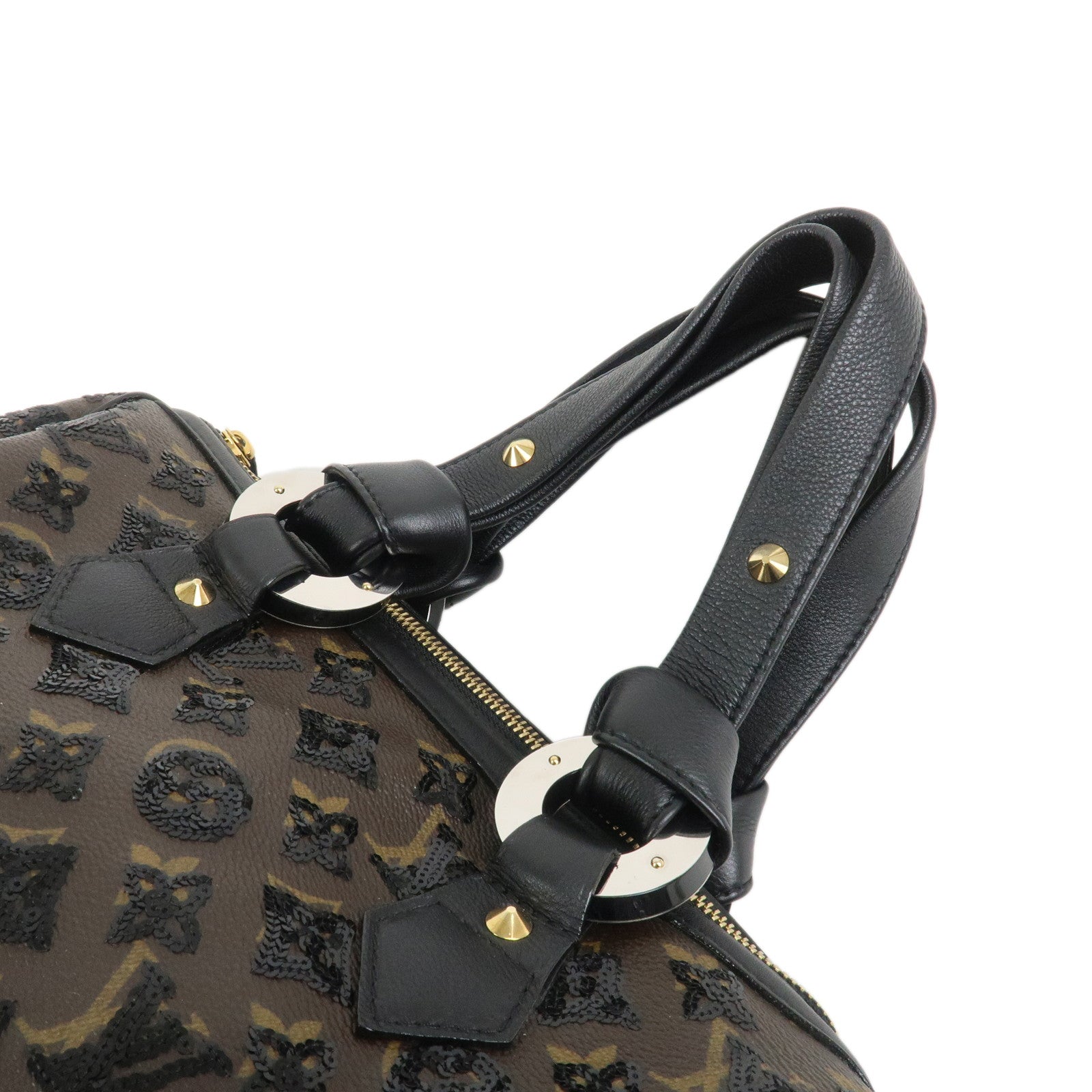 Louis Vuitton Monogram Eclipse Speedy 30 Boston Bag Noir M40243