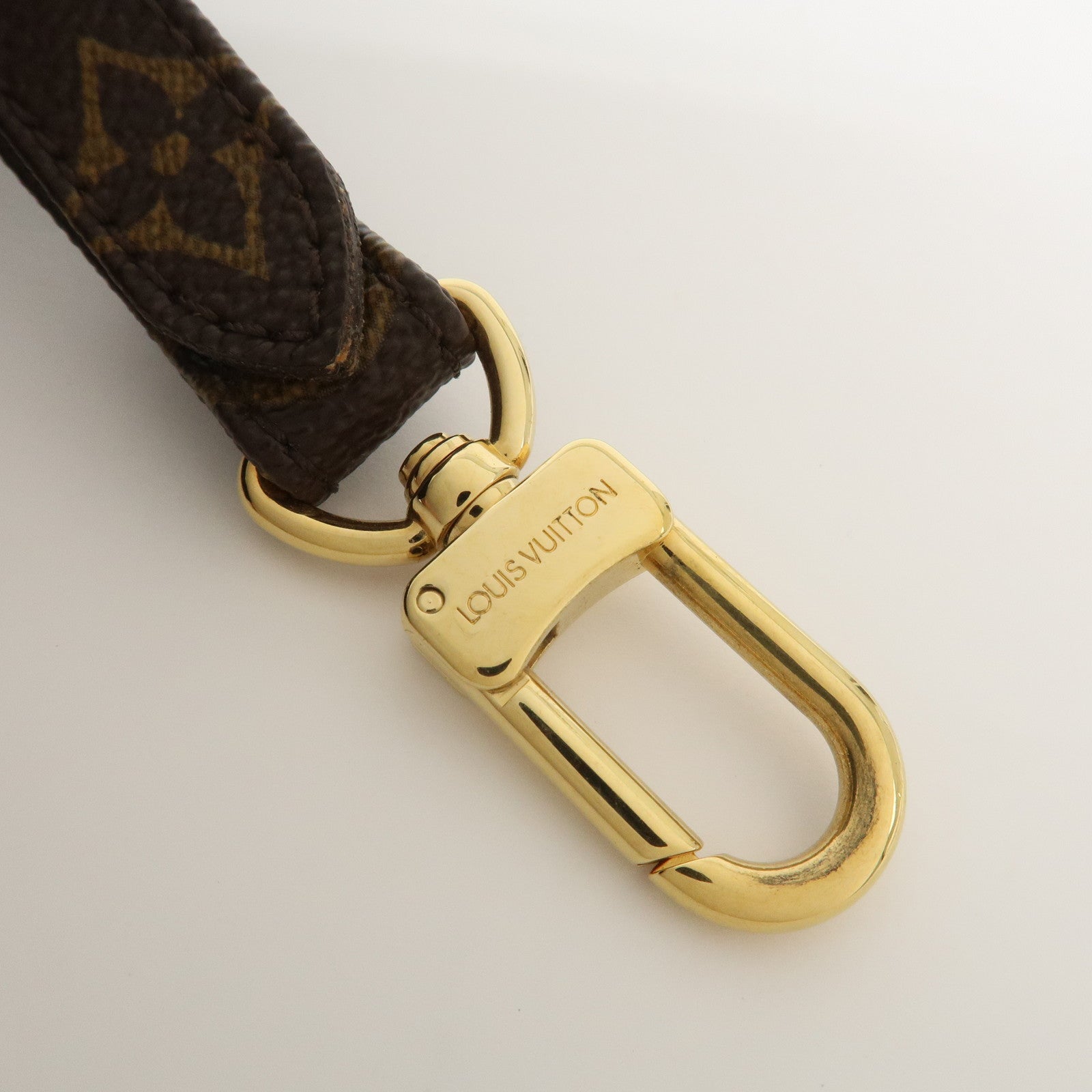 Louis Vuitton Monogram Adjustable Shoulder Strap Brown 120cm J52315