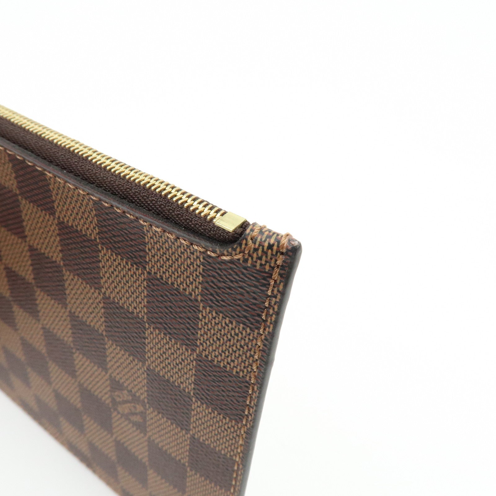 Louis Vuitton Damier Canvas Pouch for Neverfull MM Ebene N41358