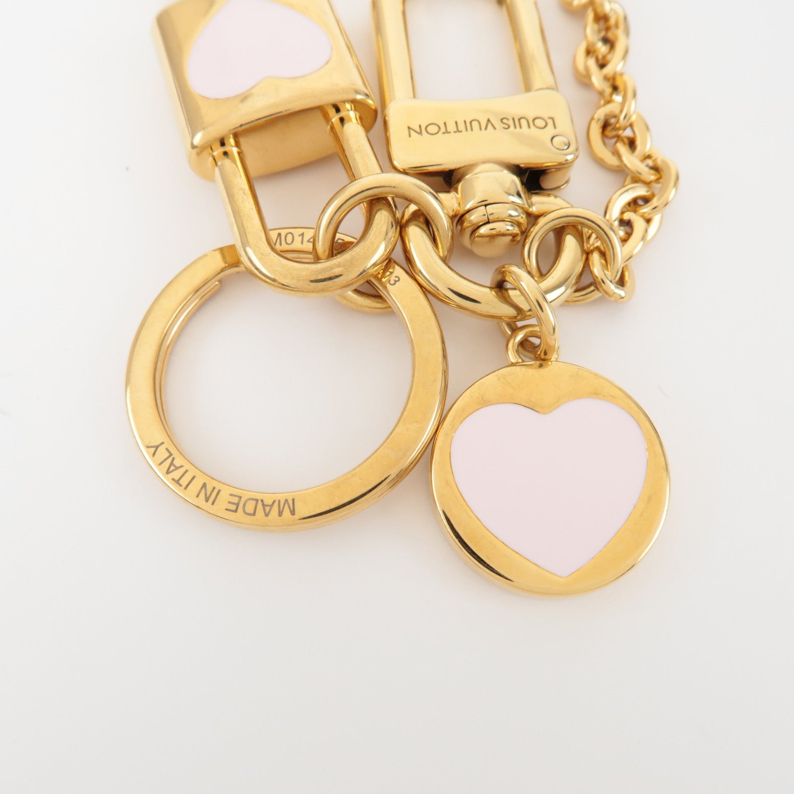 Louis Vuitton Cadenas LV Heart Metal Key Charm Gold M01425