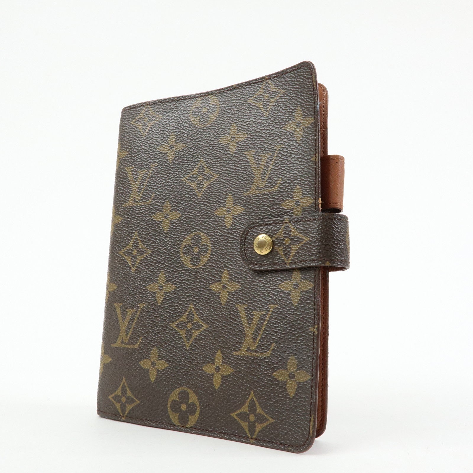 Louis Vuitton Monogram Agenda MM Planner Cover Brown R20105