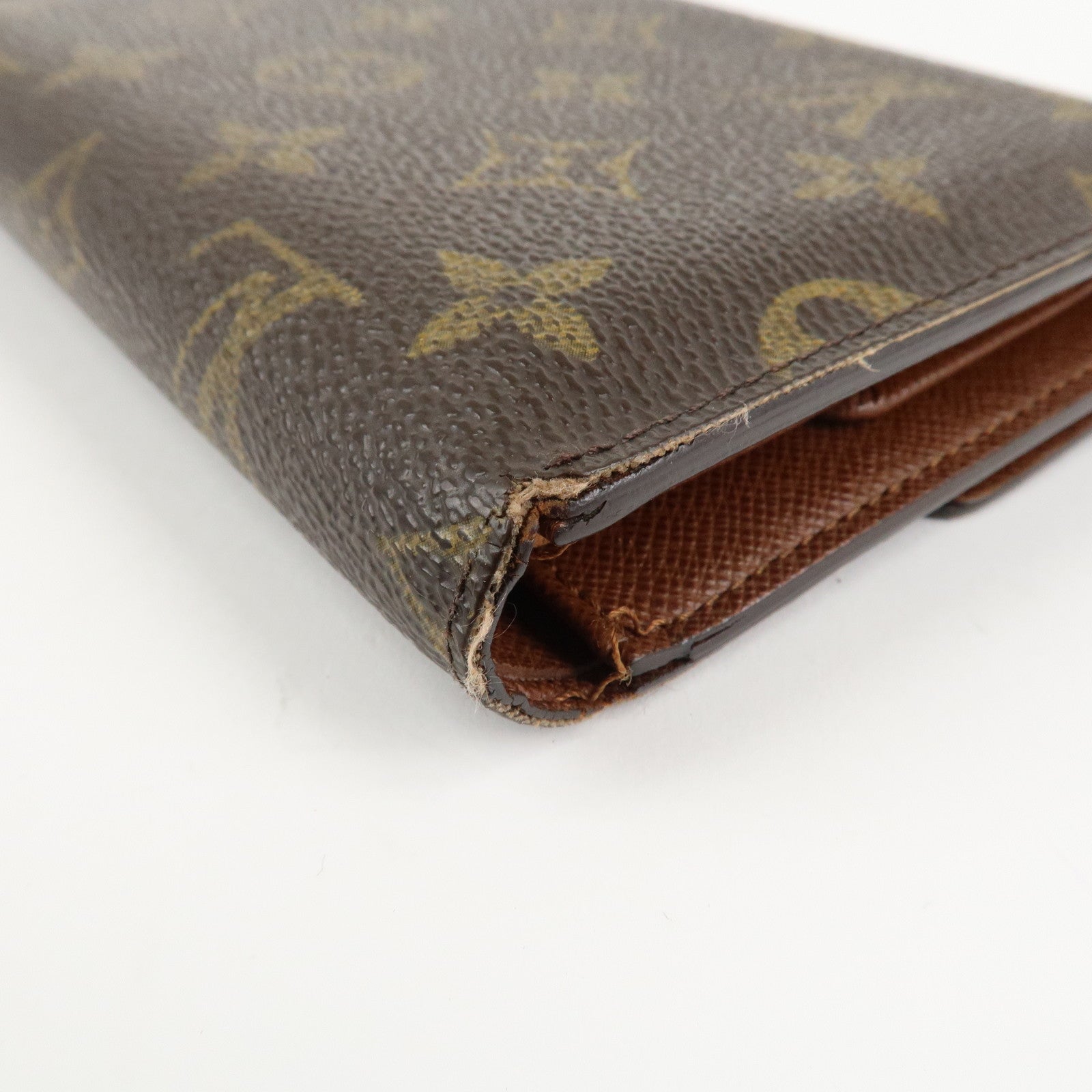 Louis Vuitton Monogram Porte Tresor Etui Papiers Wallet M61202 Used
