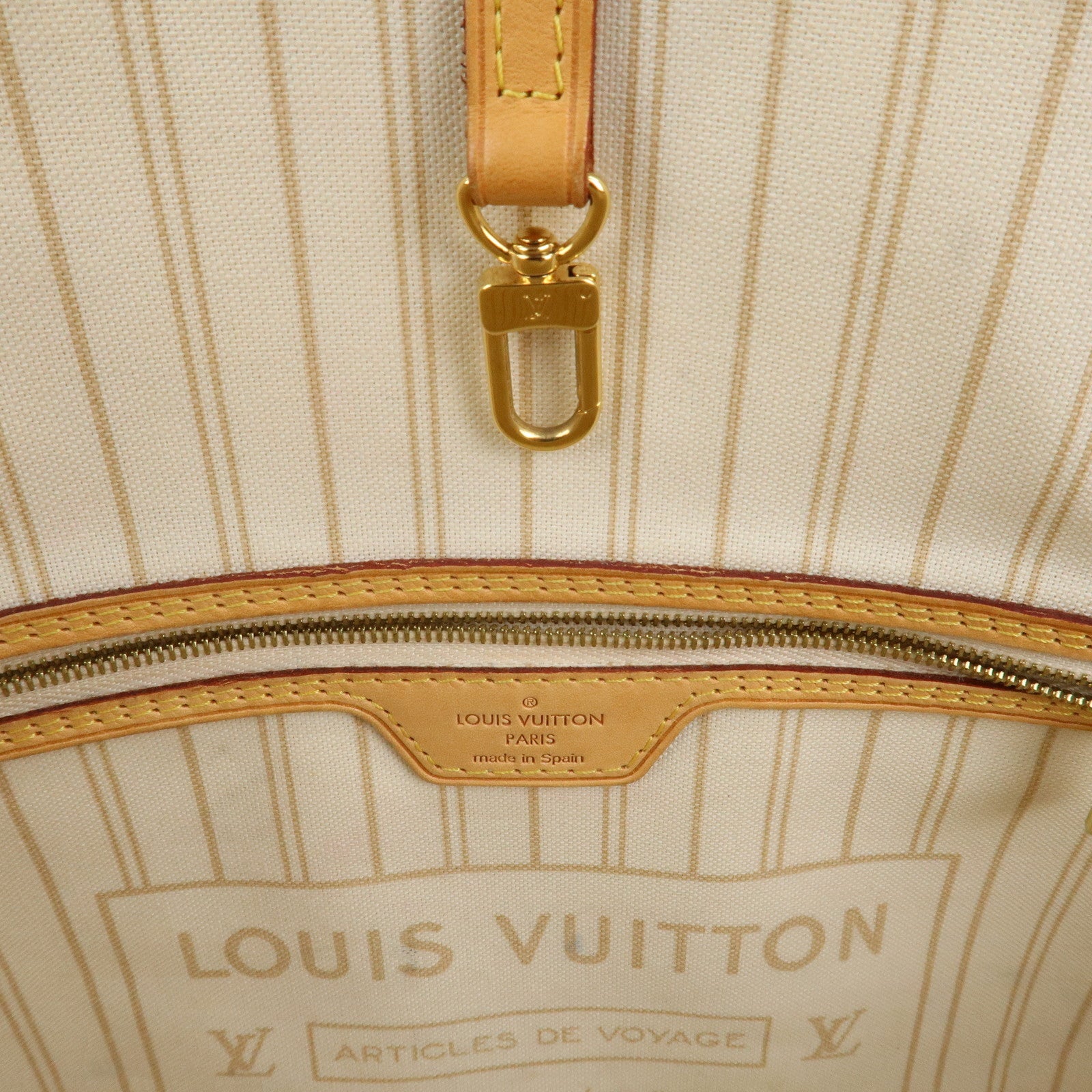 Louis Vuitton Damier Azur Neverfull MM Tote Bag N41361