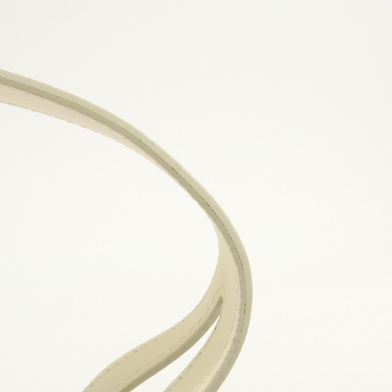 BVLGARI Leather Shoulder Bag Hand Bag White