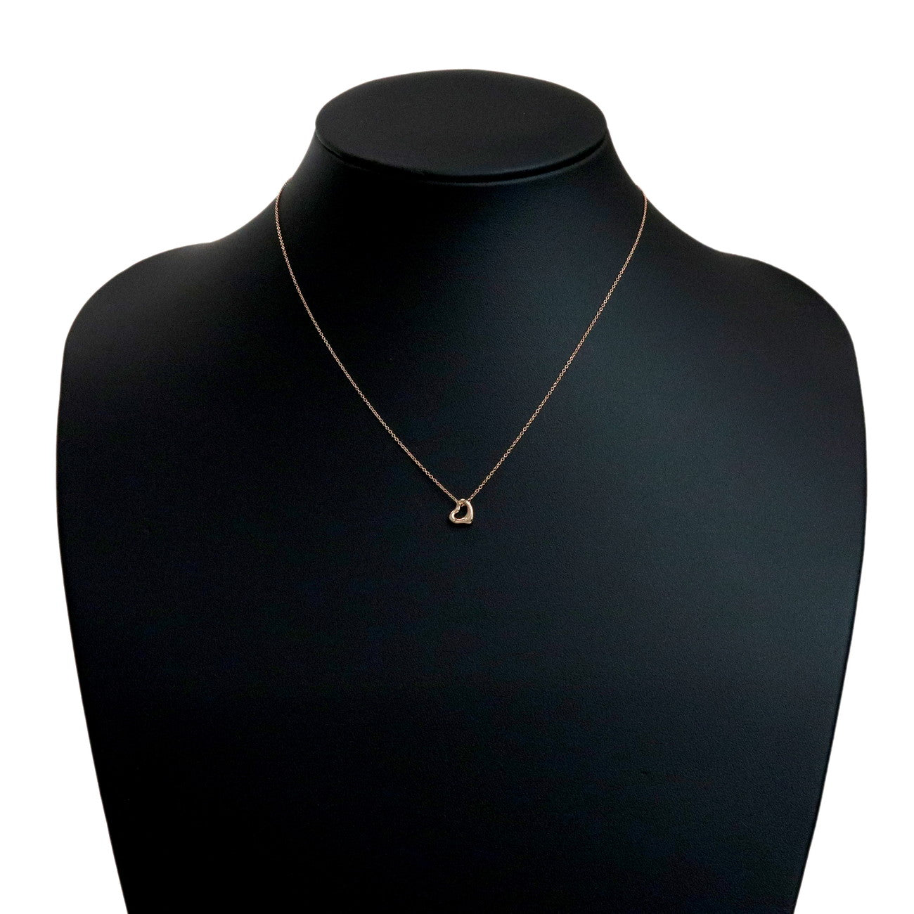 Tiffany & Co Open Heart Necklace K18PG 750PG Rose Gold