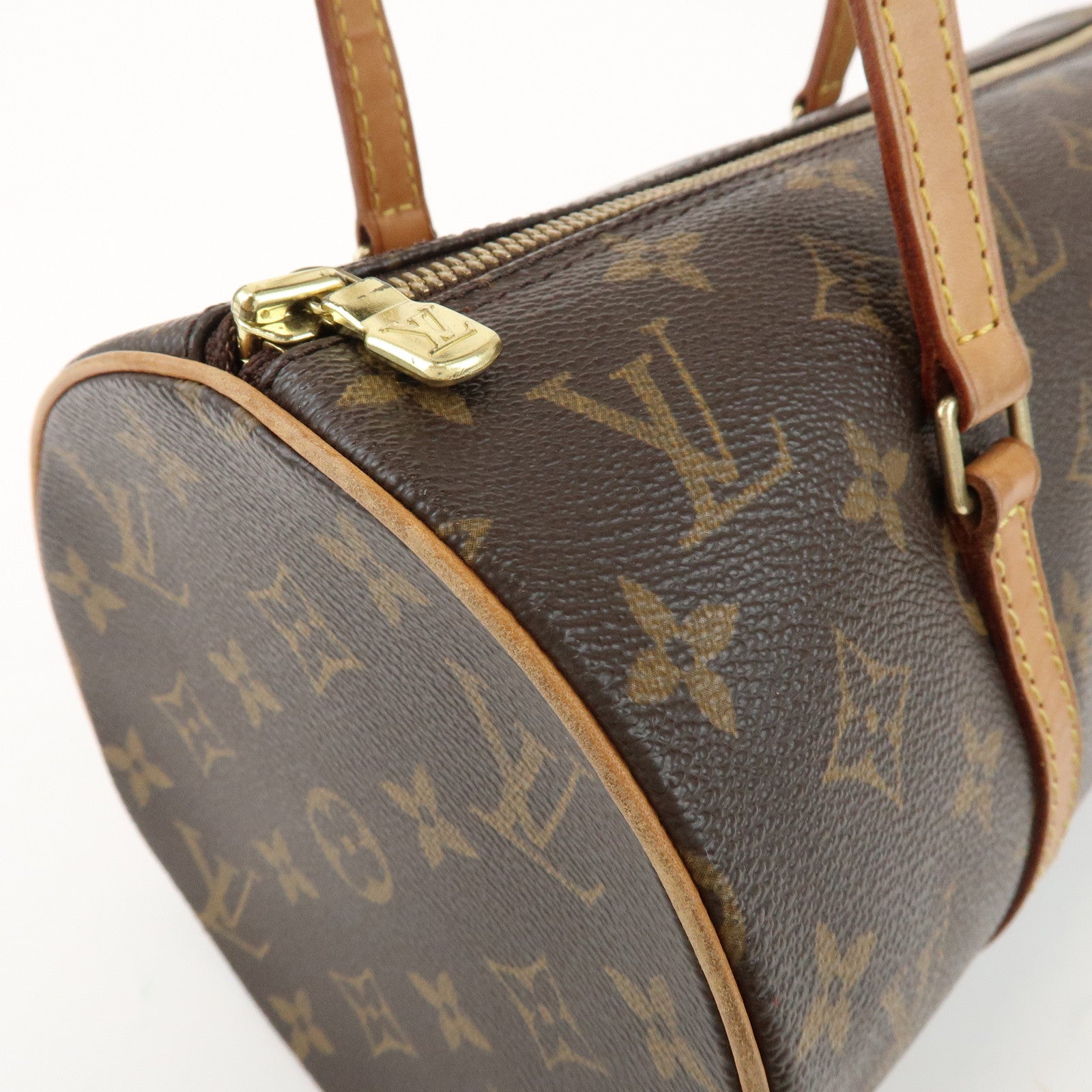 Louis Vuitton Monogram Papillon 30 Hand Bag Brown M51385