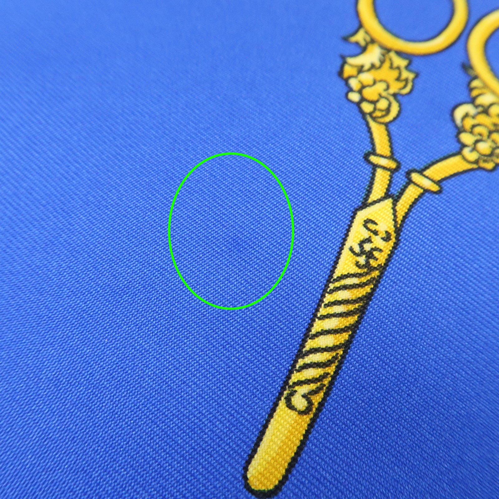 HERMES Carre 90 Silk 100% Scarf Petite main Blue White