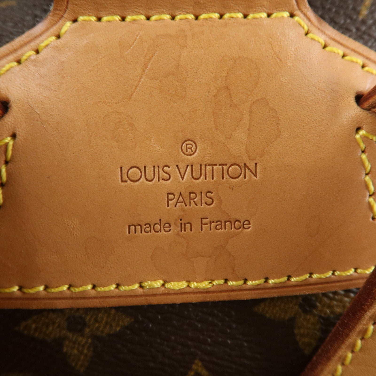 Louis Vuitton Monogram Montsouris MM Back Pack Ruck Sack M51136 Used