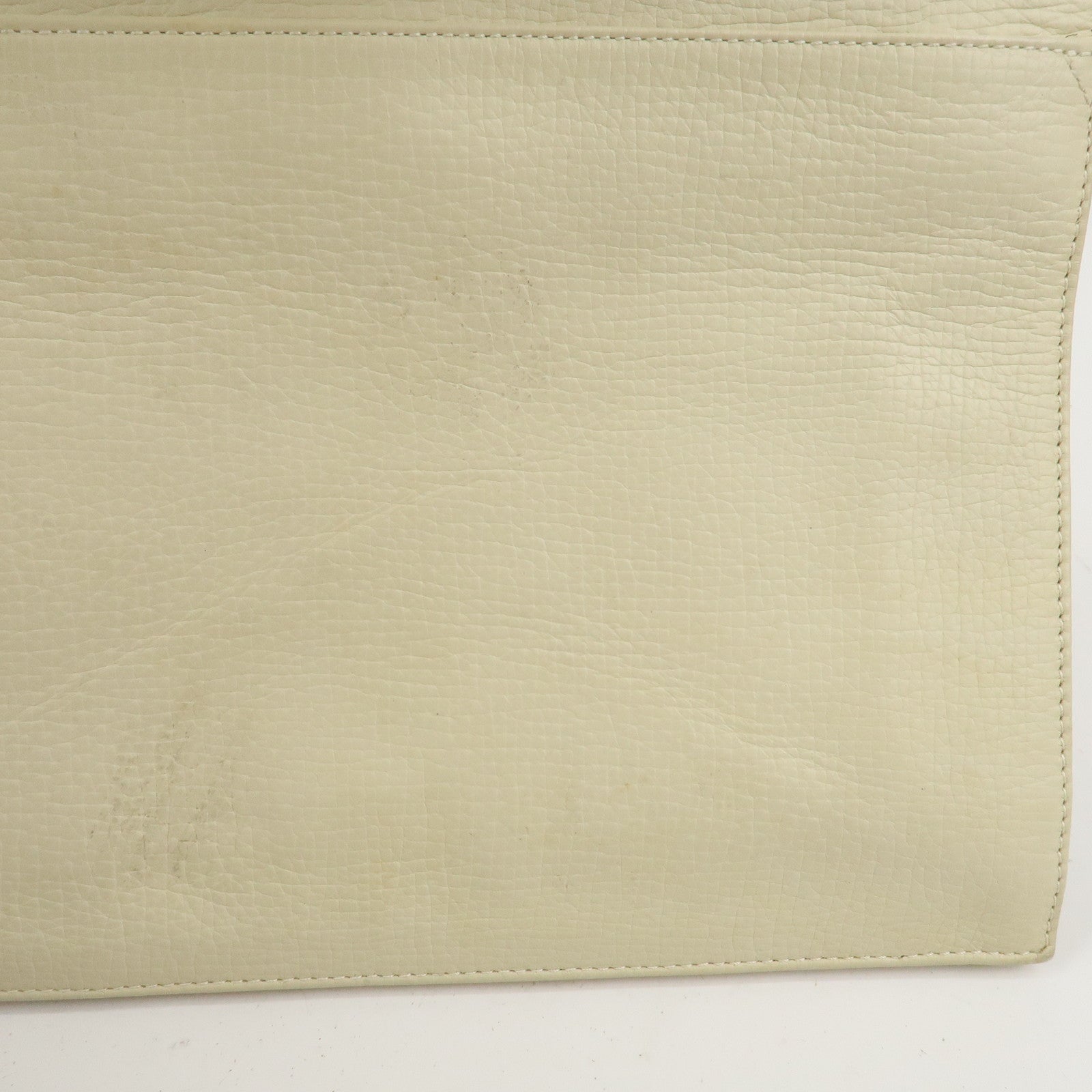 LOEWE Logo Leather Shoulder Bag Crossbody Bag Ivory