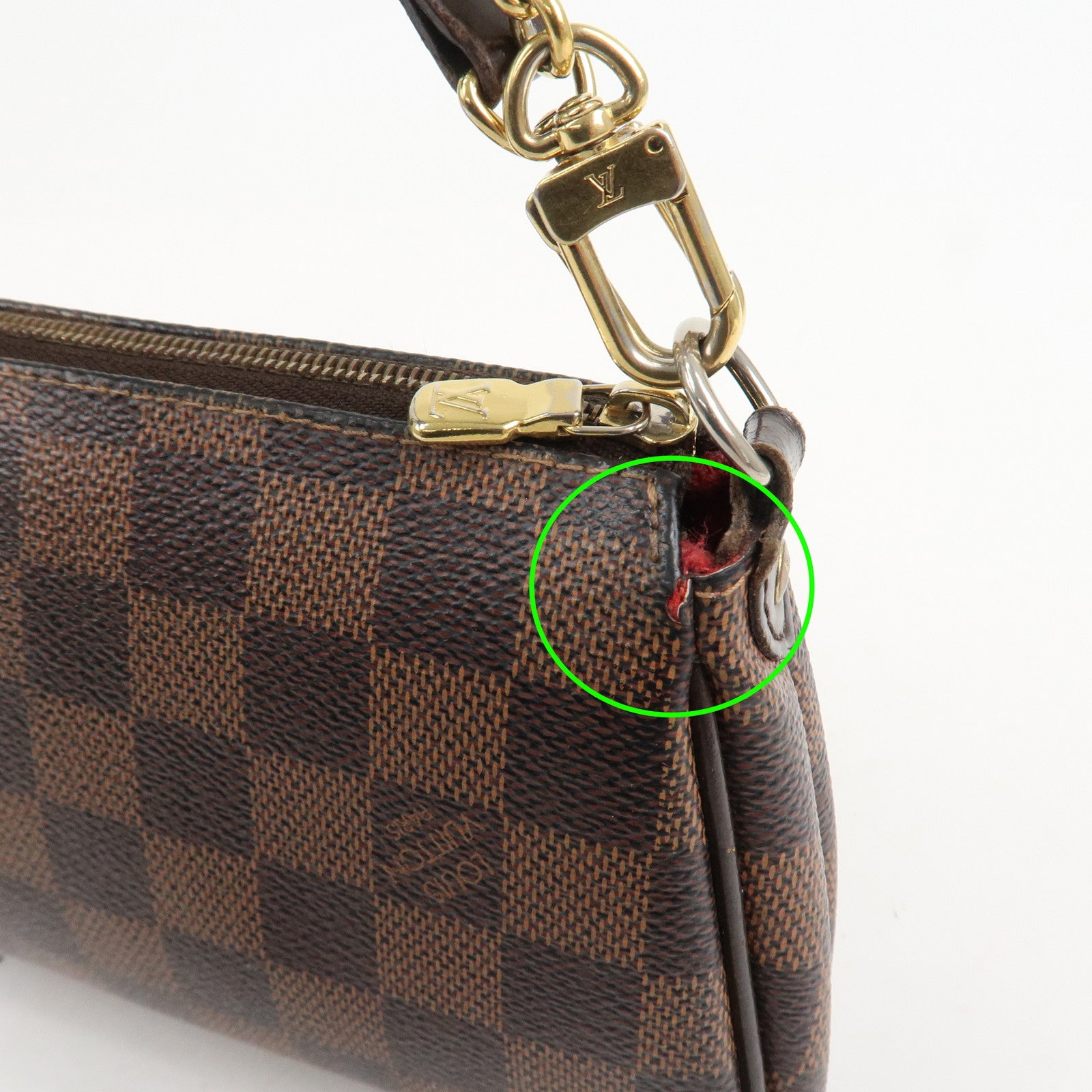 Louis Vuitton Damier Eva 2Way Bag Shoulder Bag Hand Bag Brown N55213