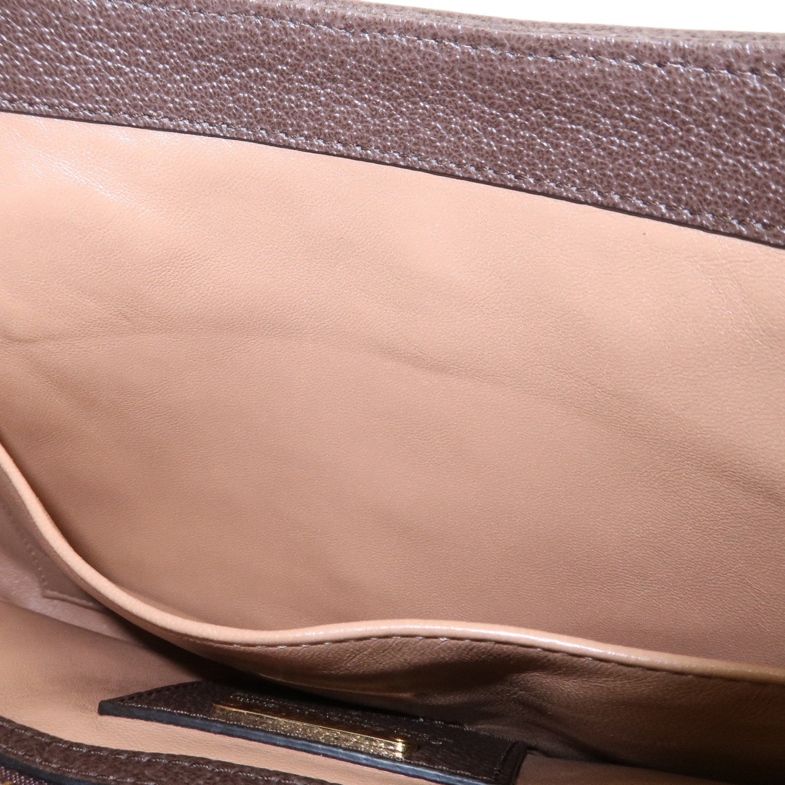 GUCCI New Jackie Canvas Leather Shoulder Bag Brown Natural 636706