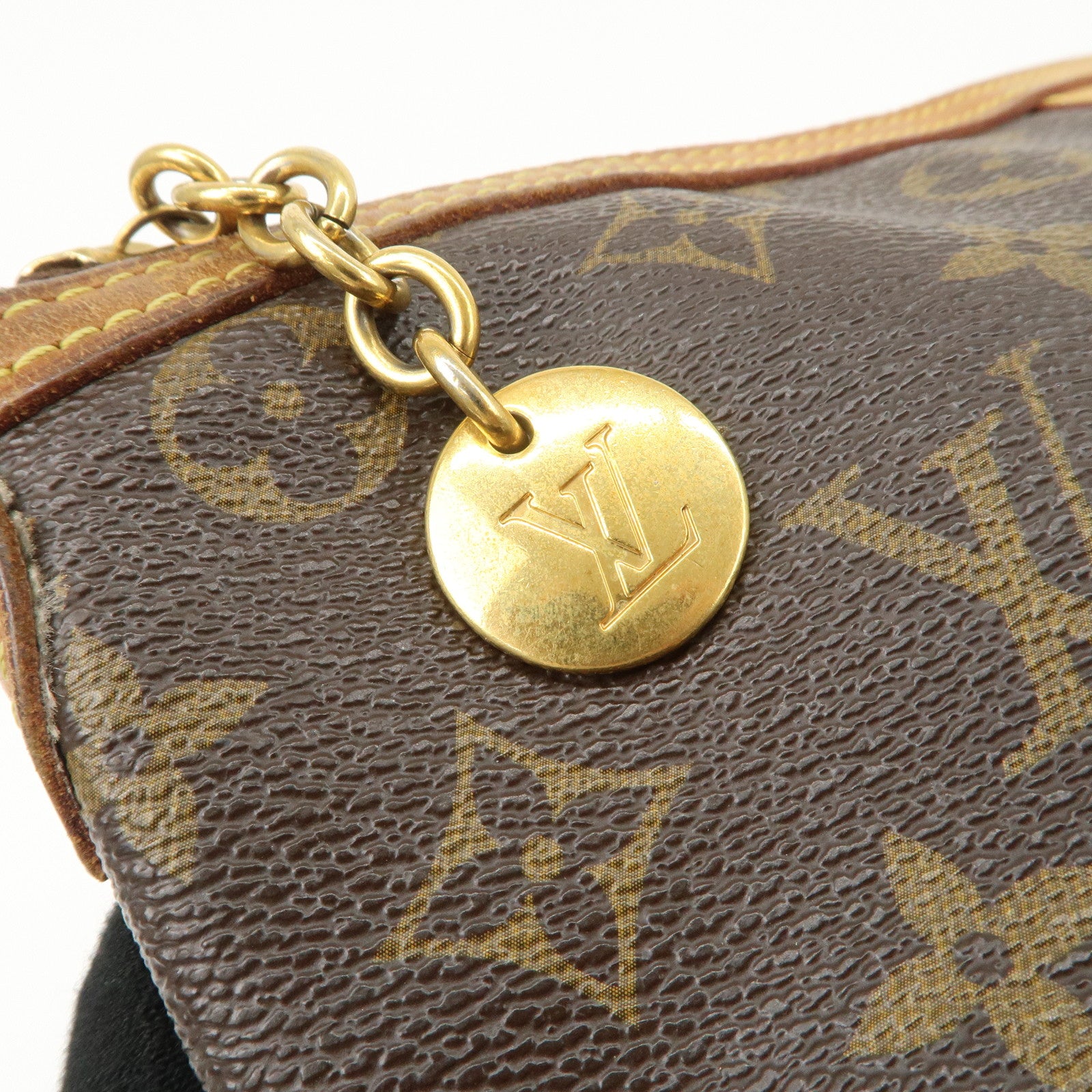 Louis Vuitton Monogram Palermo PM 2Way Hand Bag Brown M40145 Used
