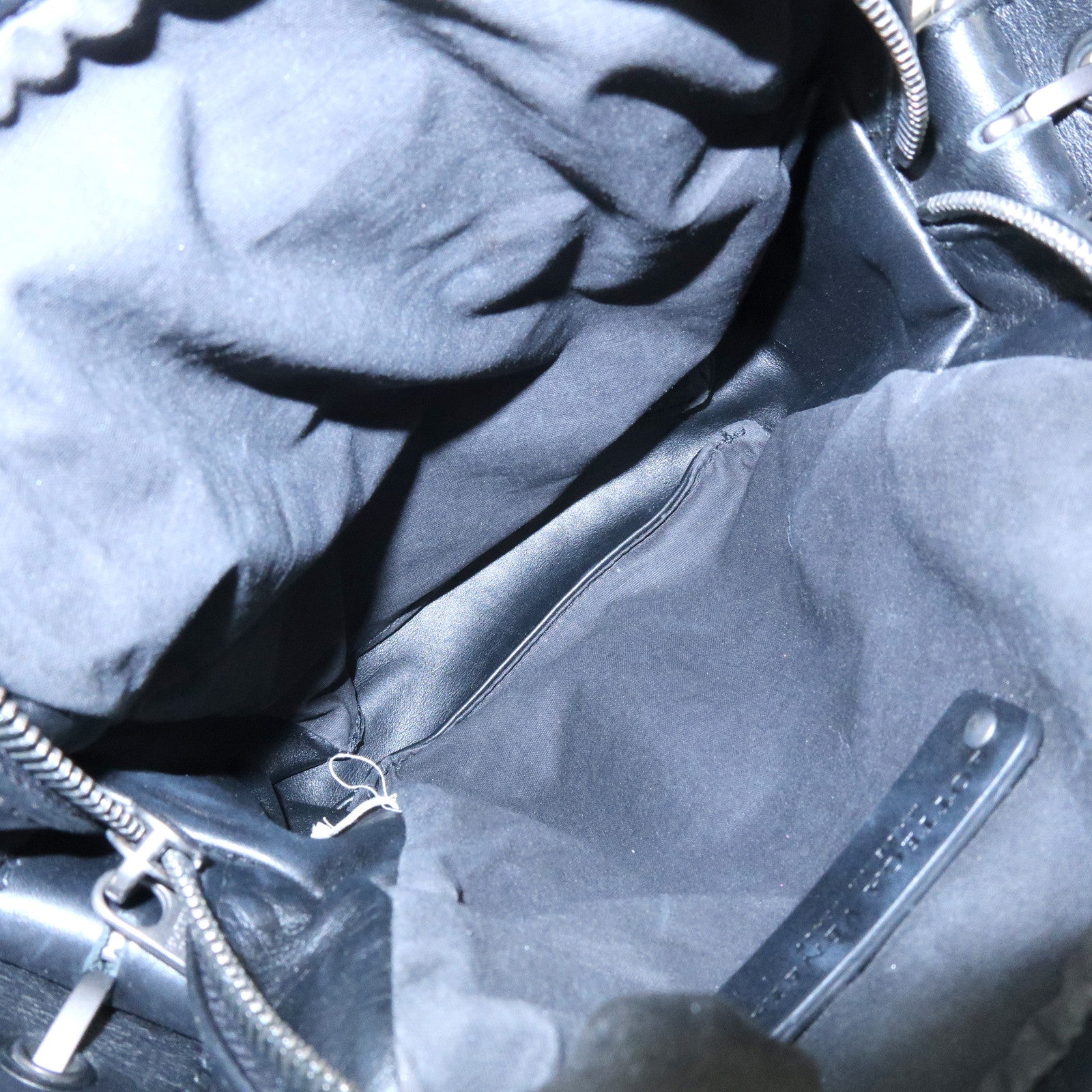 BOTTEGA VENETA Intrecciato Leather Shoulder Bag Black 163313