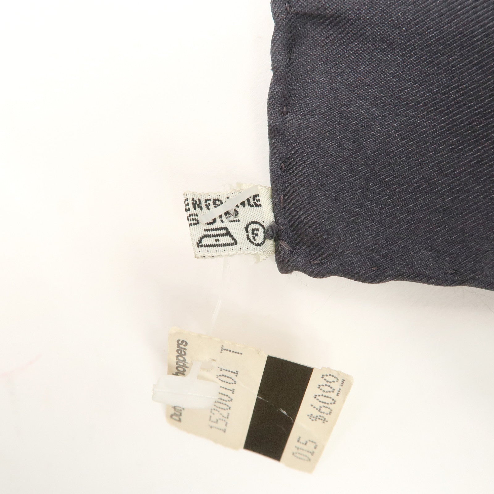 HERMES Carre 40 Silk 100% Scarf Petit Carre Mini Scarf Black