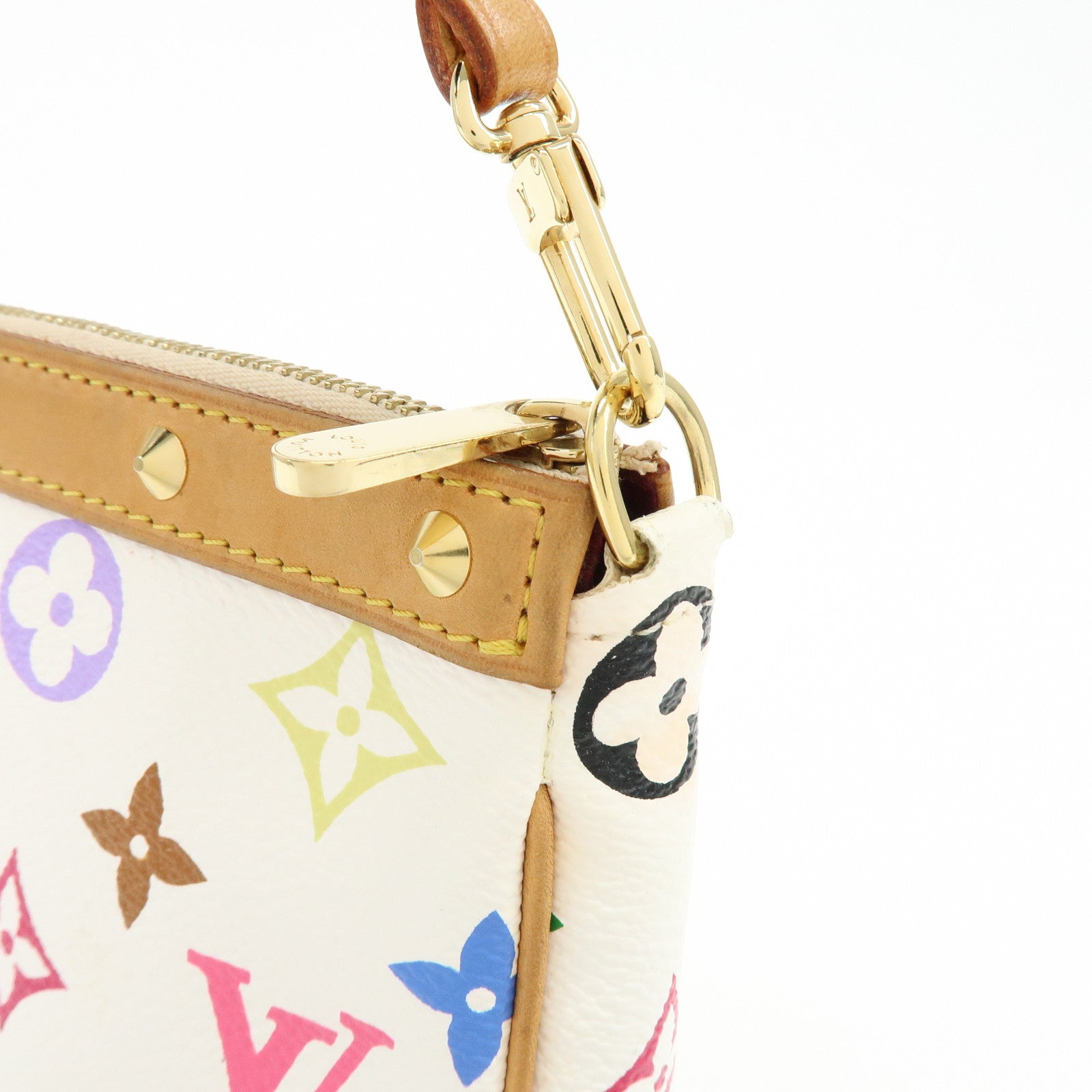 Louis Vuitton Monogram Multicolor Pochette Accessoires Blanc M92649