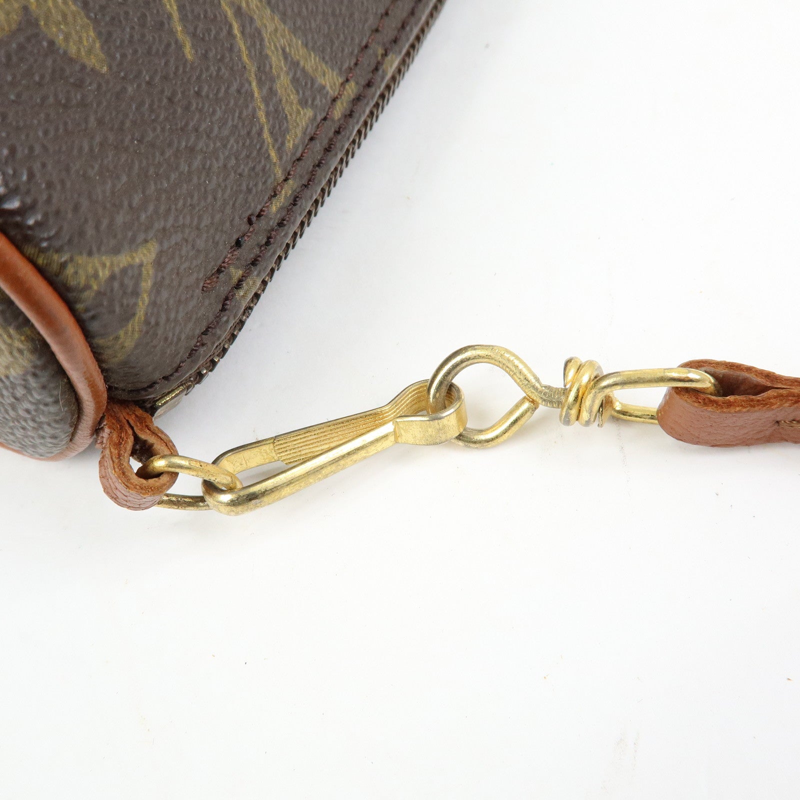 Louis Vuitton Monogram Canvas Mini Pouch for Papillon Bag Brown