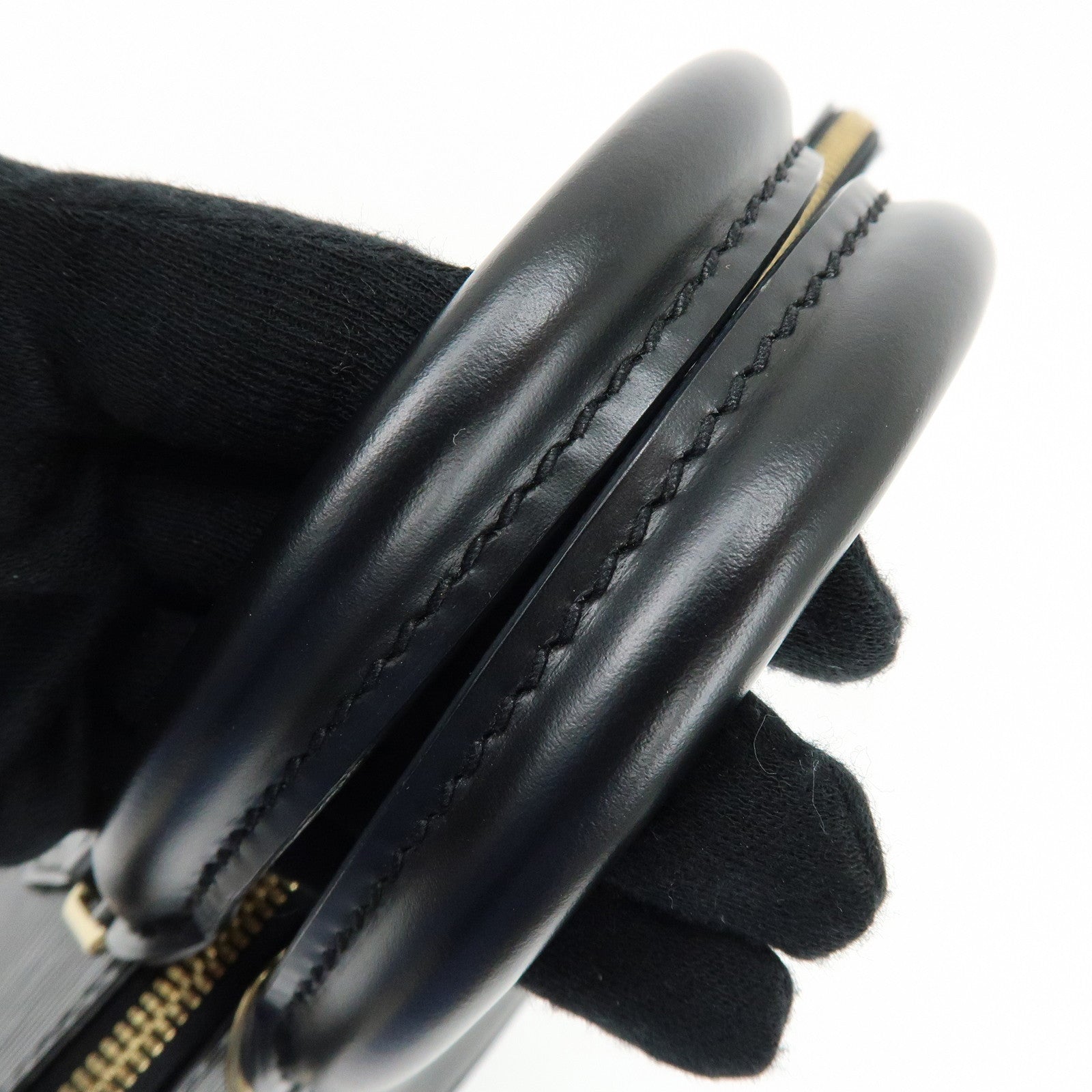 Louis Vuitton Epi Alma Hand Bag Noir Black M52142
