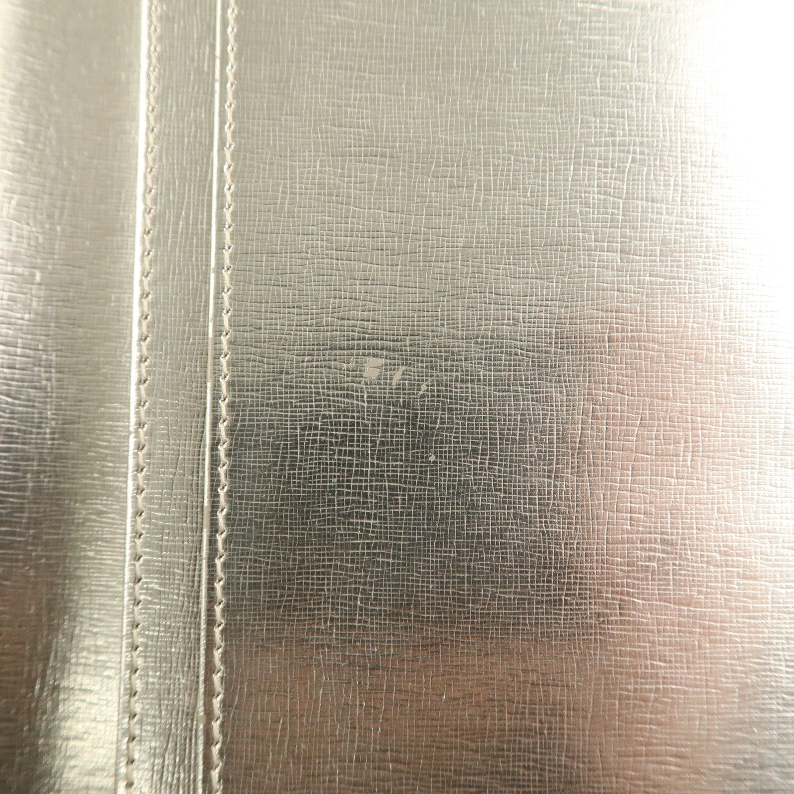 CHANEL Leather Coco Mark Long Wallet Gold Gold Hardware A27156 Used