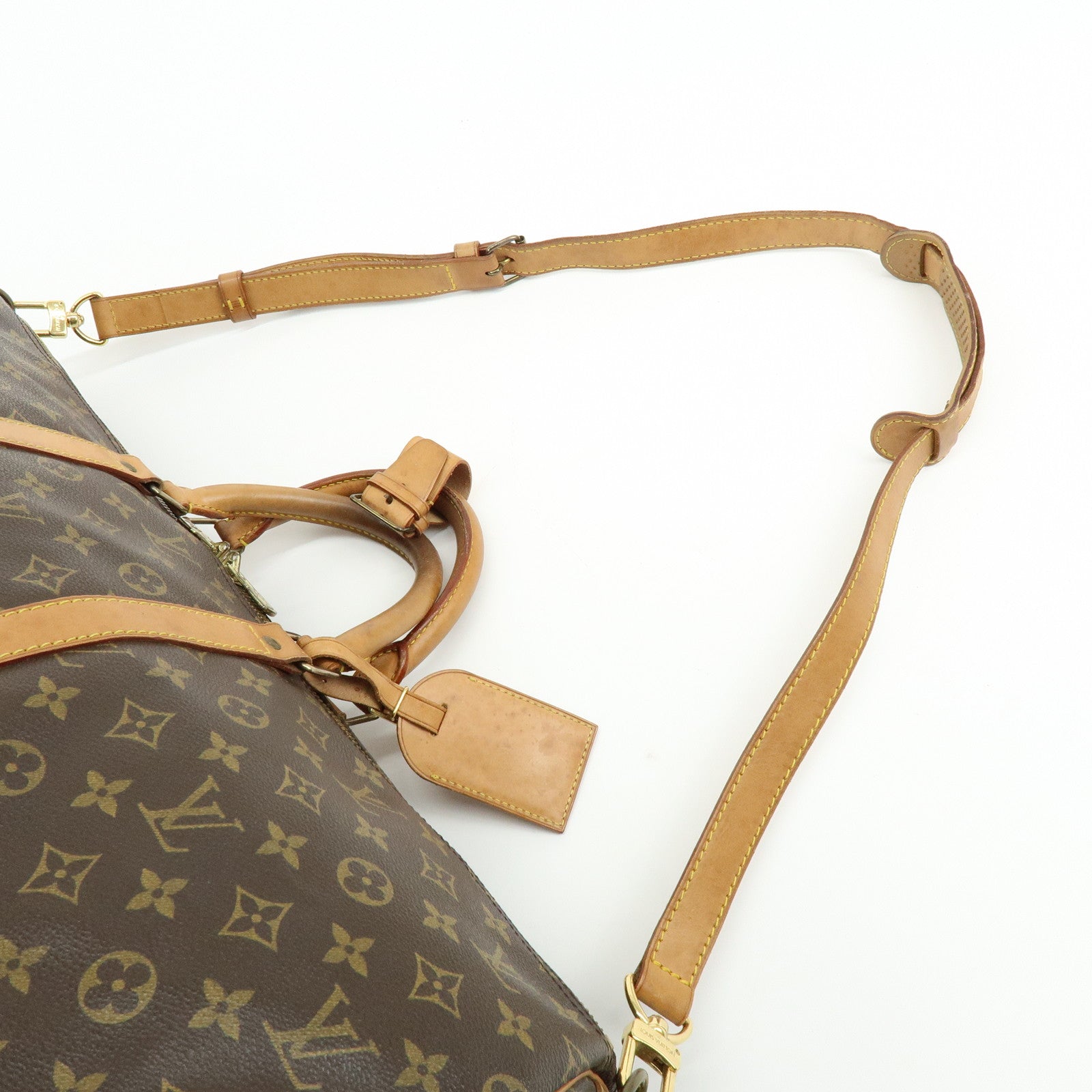 Louis Vuitton Monogram Keep All Bandouliere 55 Boston Bag M41414