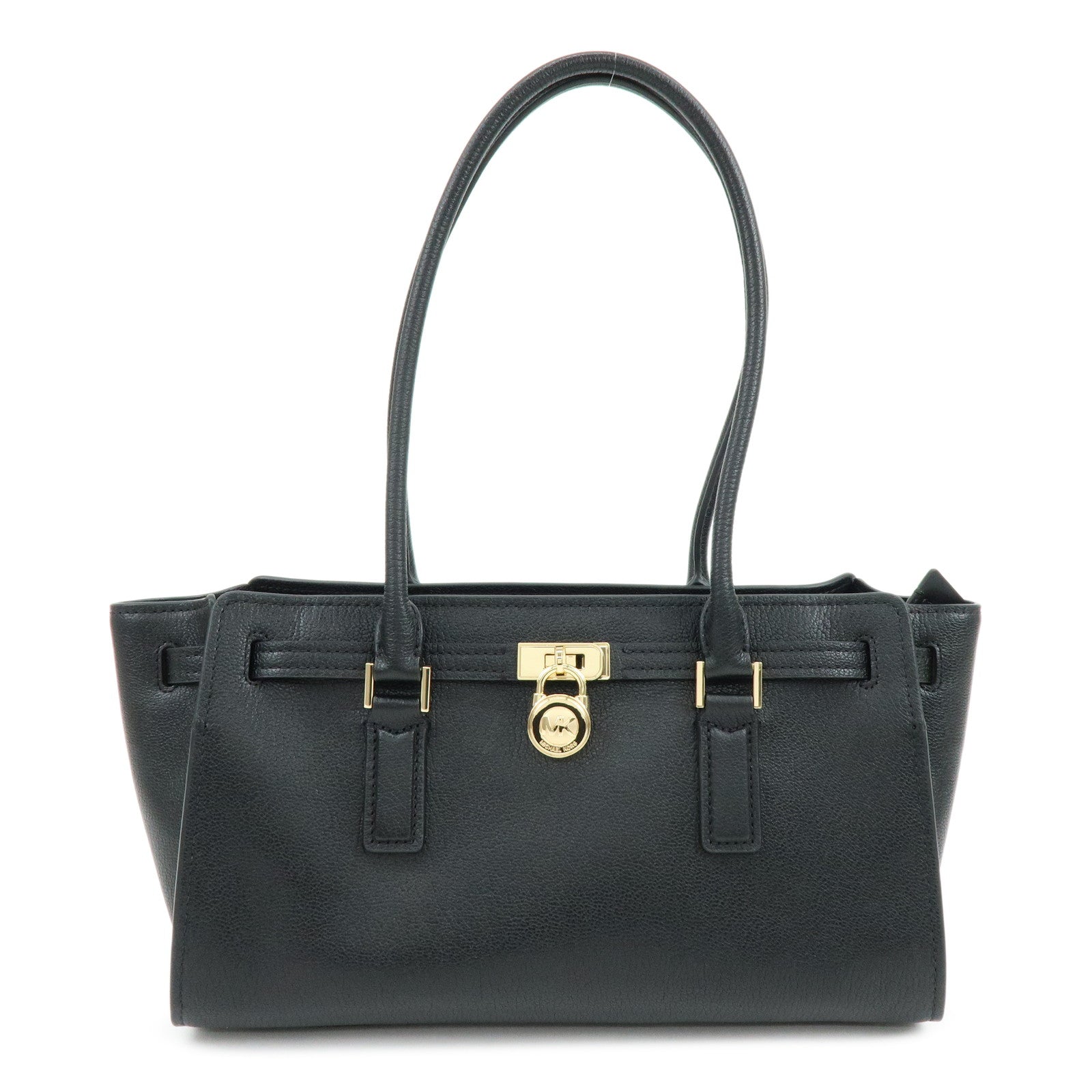 MICHAEL KORS Hamilton Modern Leather Shoulder Bag Black