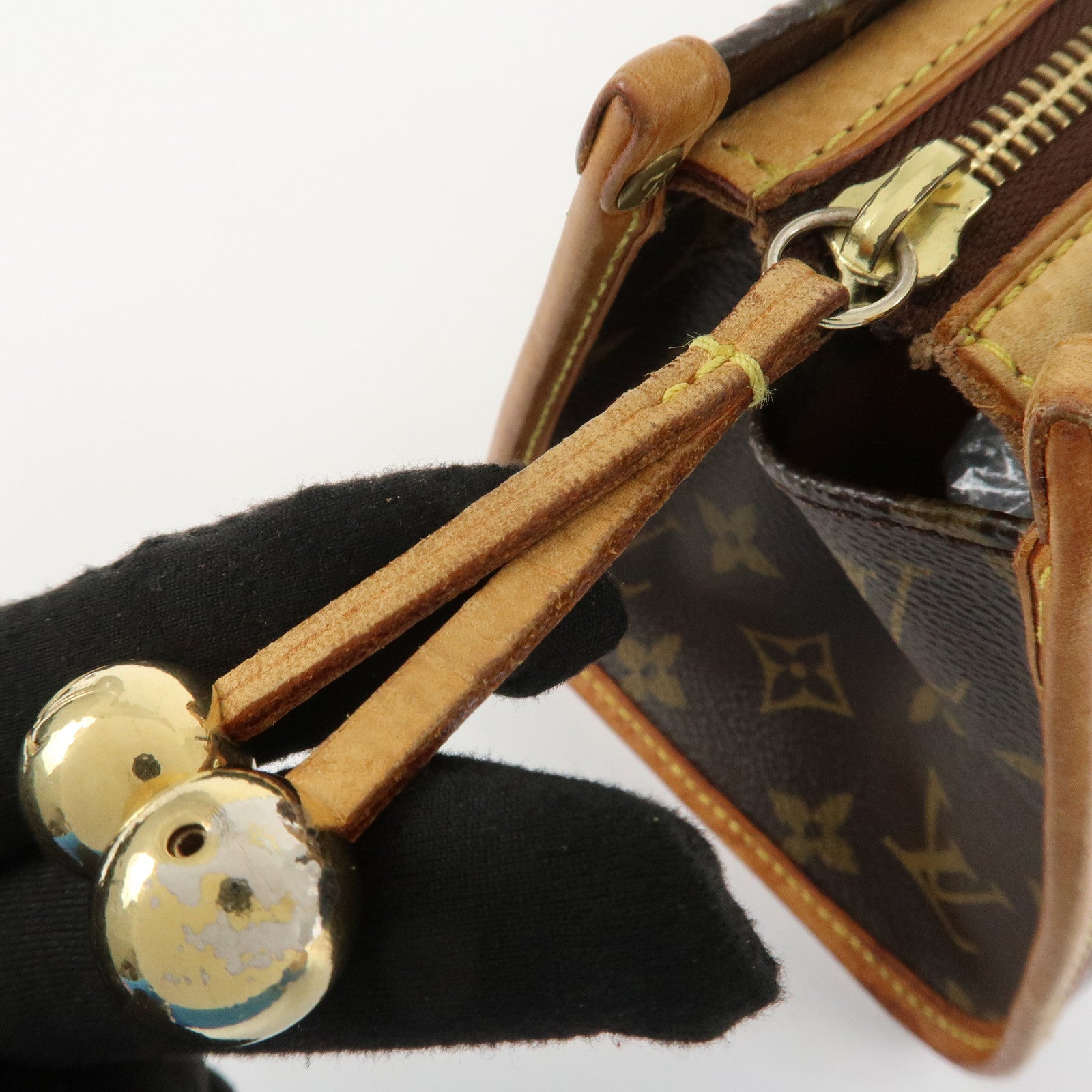 Louis Vuitton Monogram Popincourt Hand Bag Brown M40009 Used